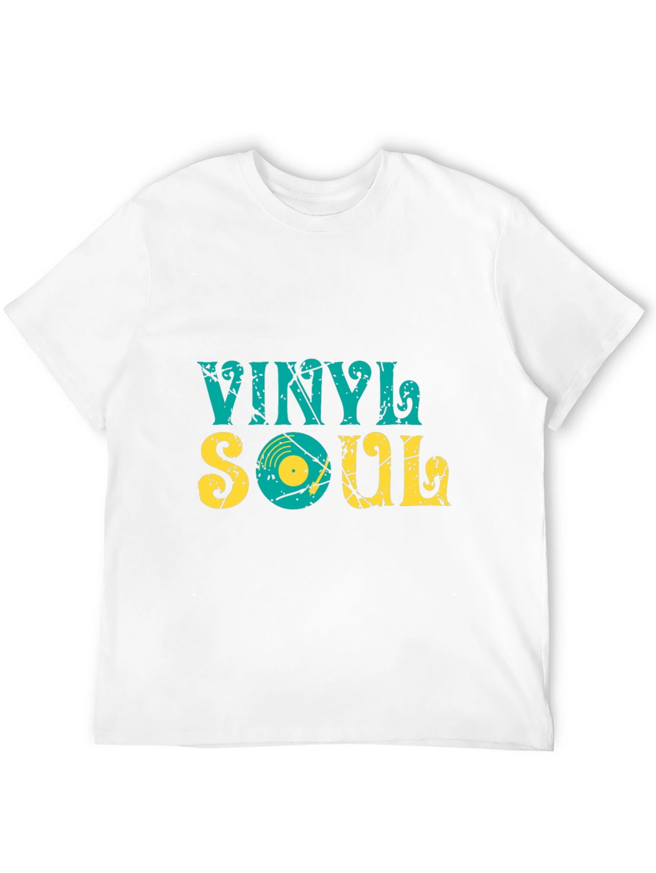 Vinyl Soul Black T-Shirt - Retro Music Tee