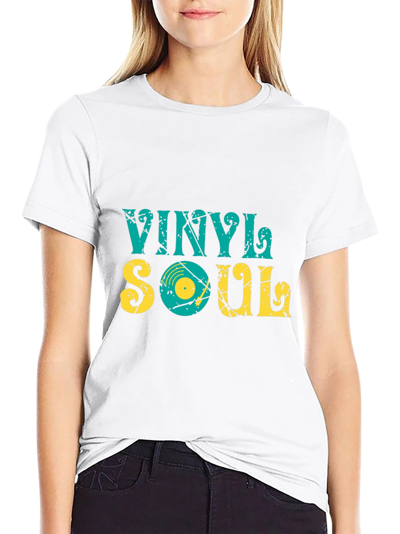 Vinyl Soul Black T-Shirt - Retro Music Tee