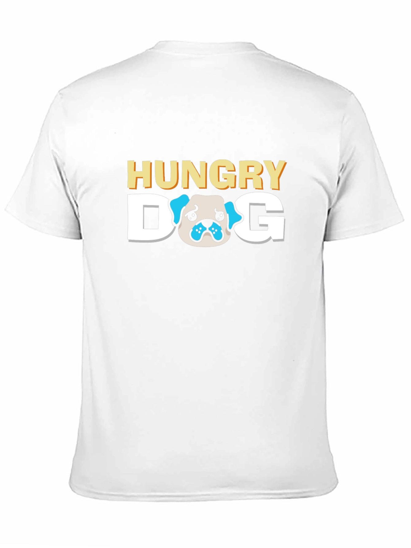 Hungry Dog Graphic Tee - Black Cotton T-Shirt