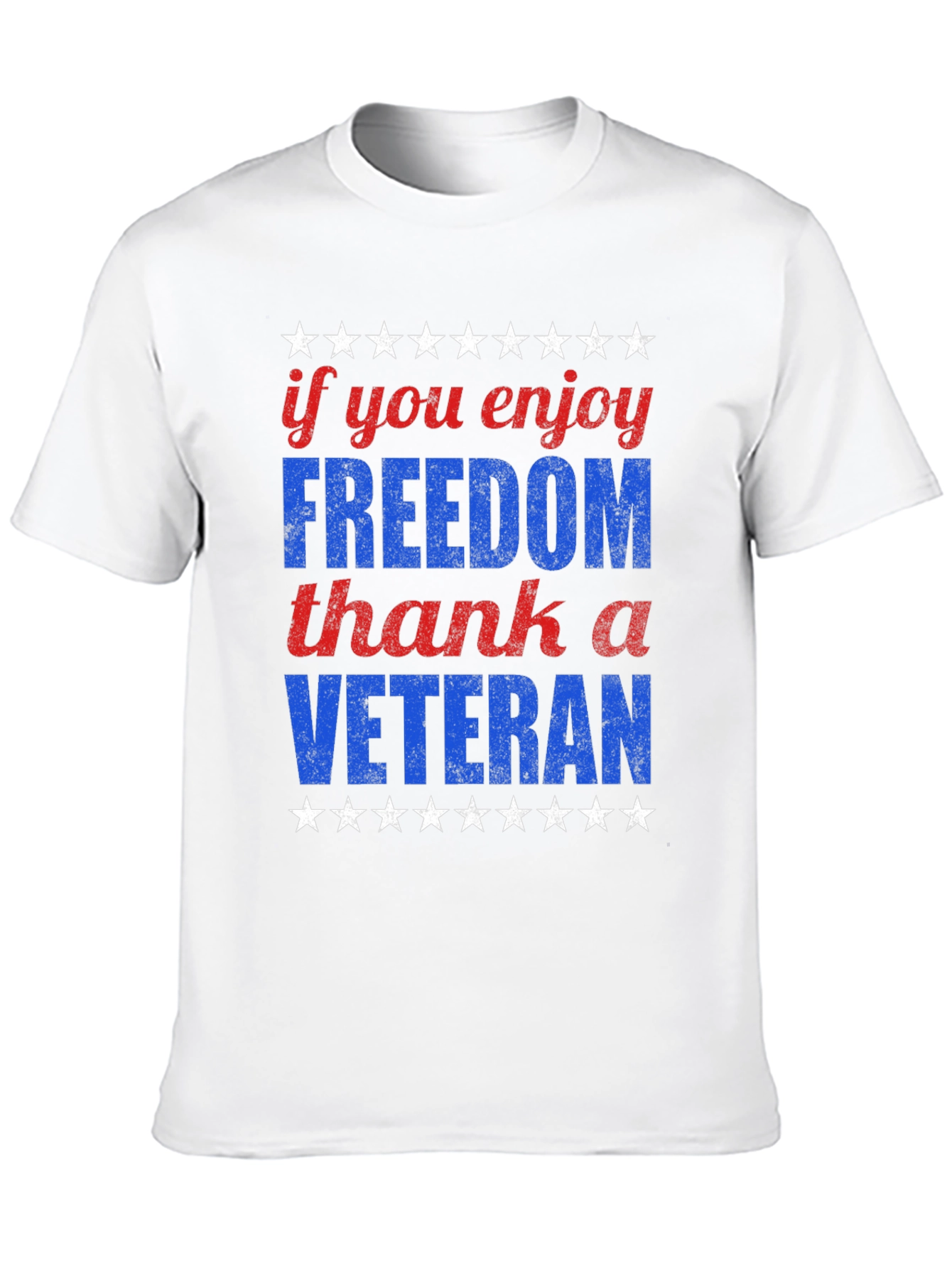 Patriotic Freedom Veteran Graphic Tee