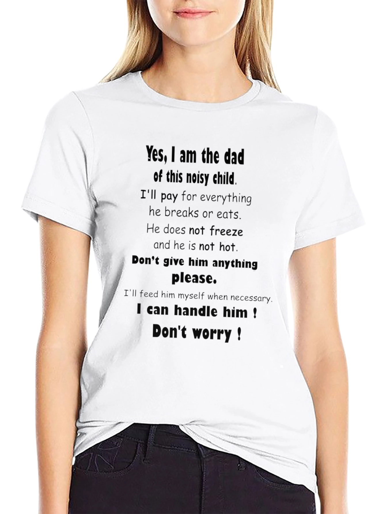 Funny Dad T-Shirt - Noisy Child Novelty Tee