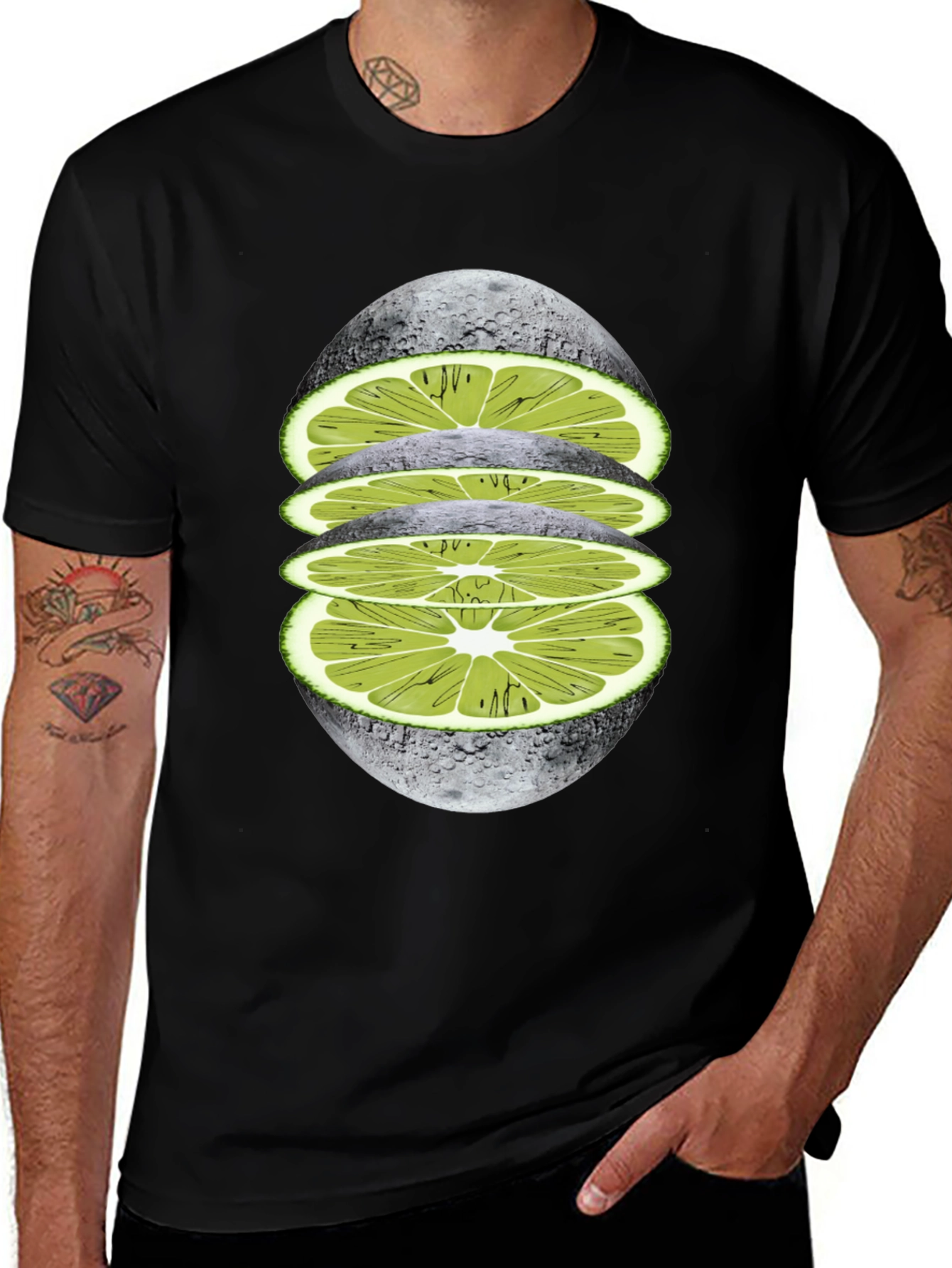 Lime Moon Graphic Tee