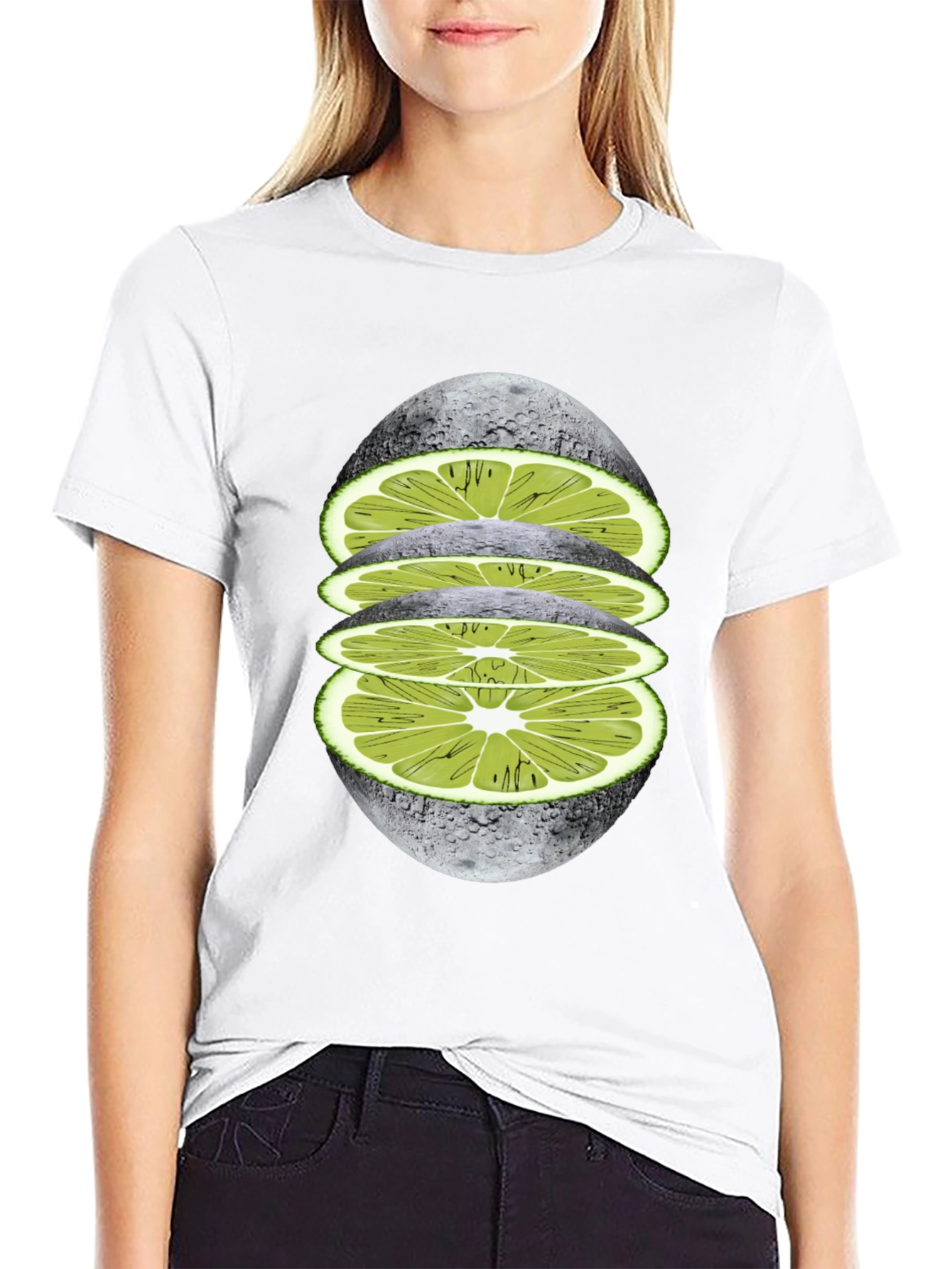 Lime Moon Graphic Tee