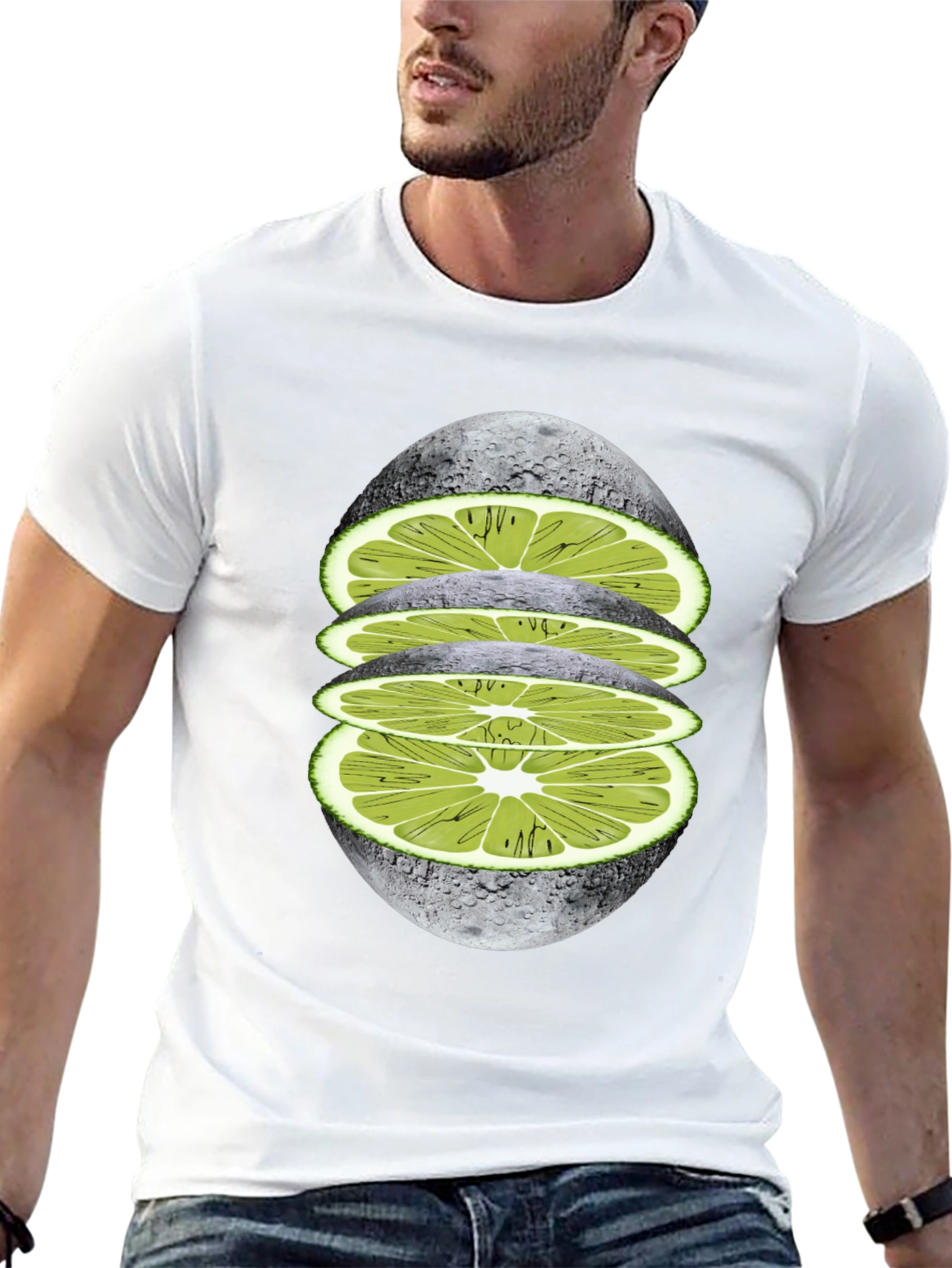 Lime Moon Graphic Tee
