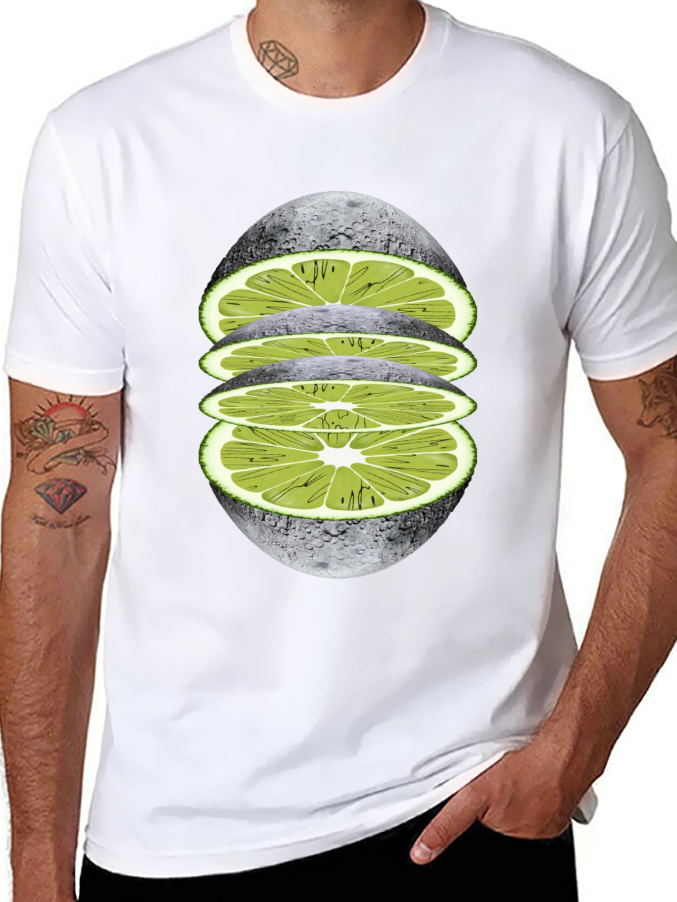 Lime Moon Graphic Tee