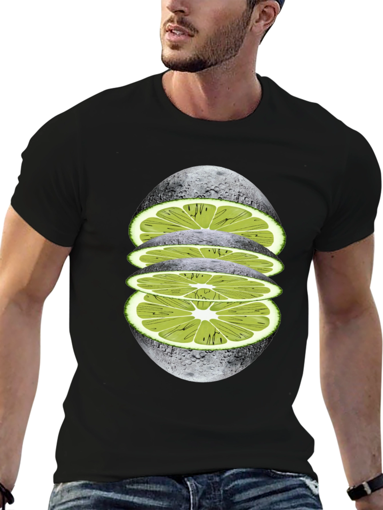 Lime Moon Graphic Tee