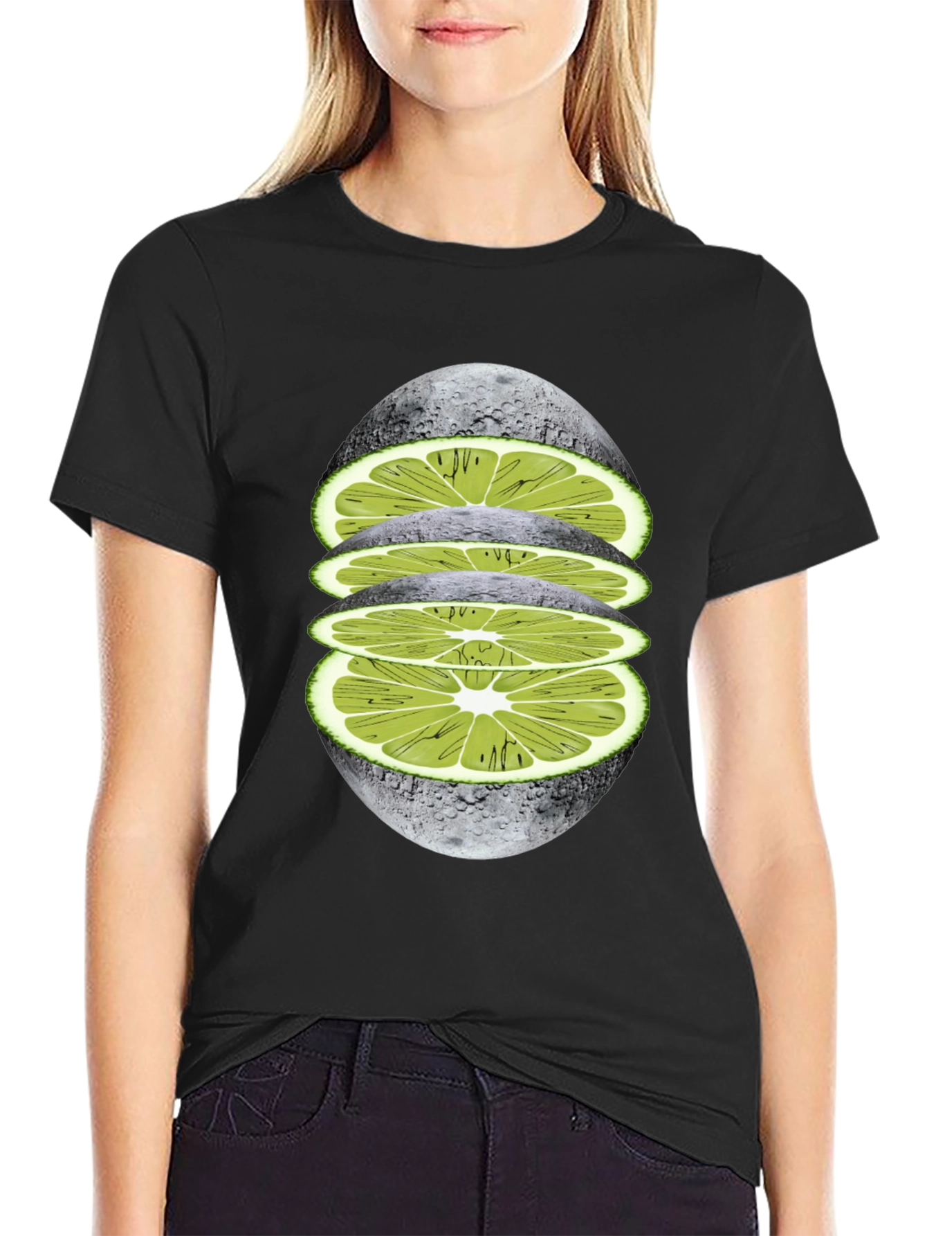 Lime Moon Graphic Tee