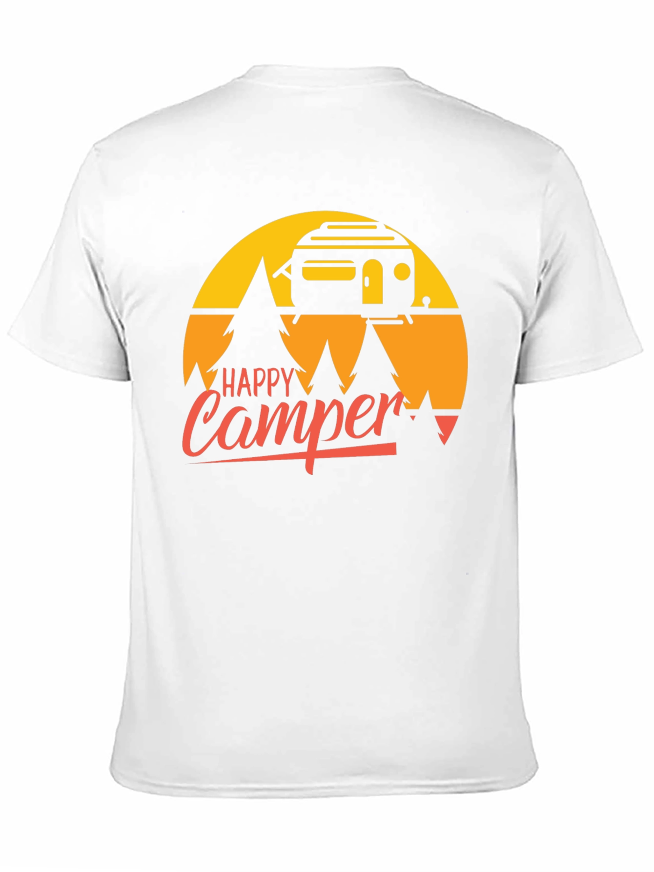 Happy Camper T-Shirt - Retro Camping Graphic Tee