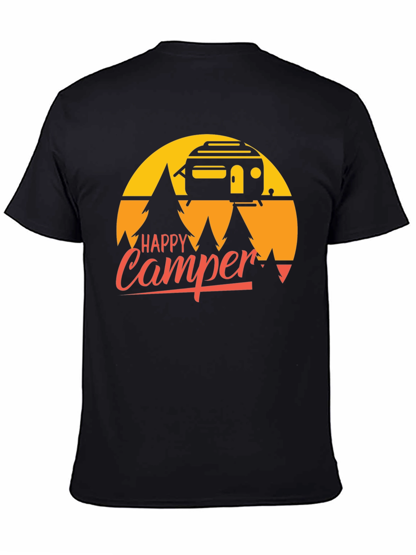 Happy Camper T-Shirt - Retro Camping Graphic Tee