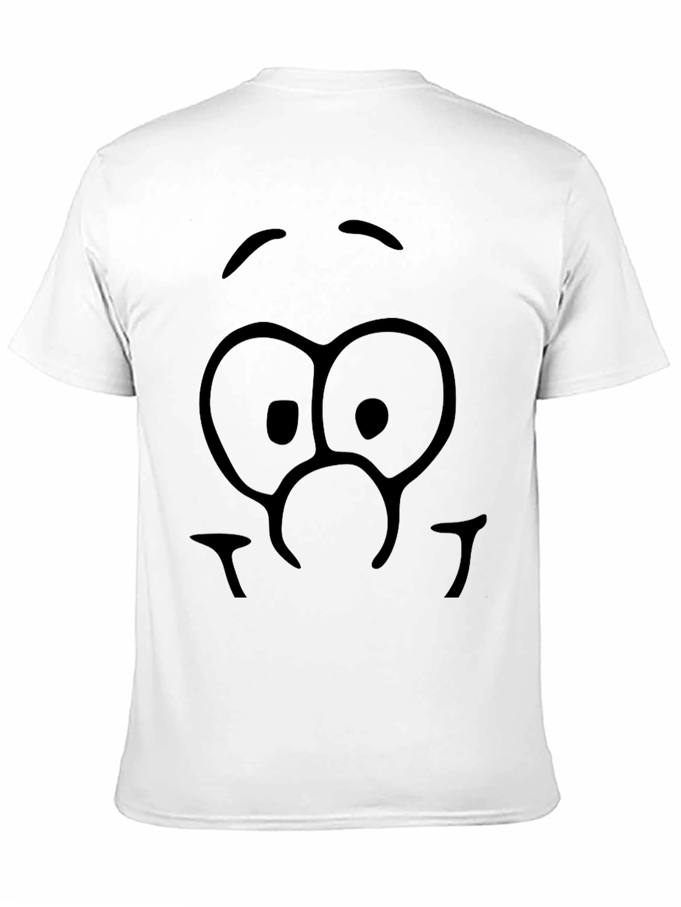 Funny Face Graphic T-Shirt - Unisex Black Tee