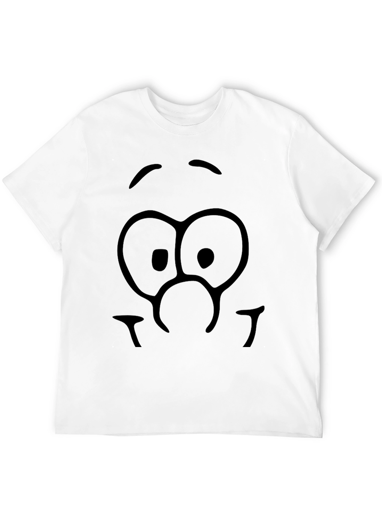 Funny Face Graphic T-Shirt - Unisex Black Tee