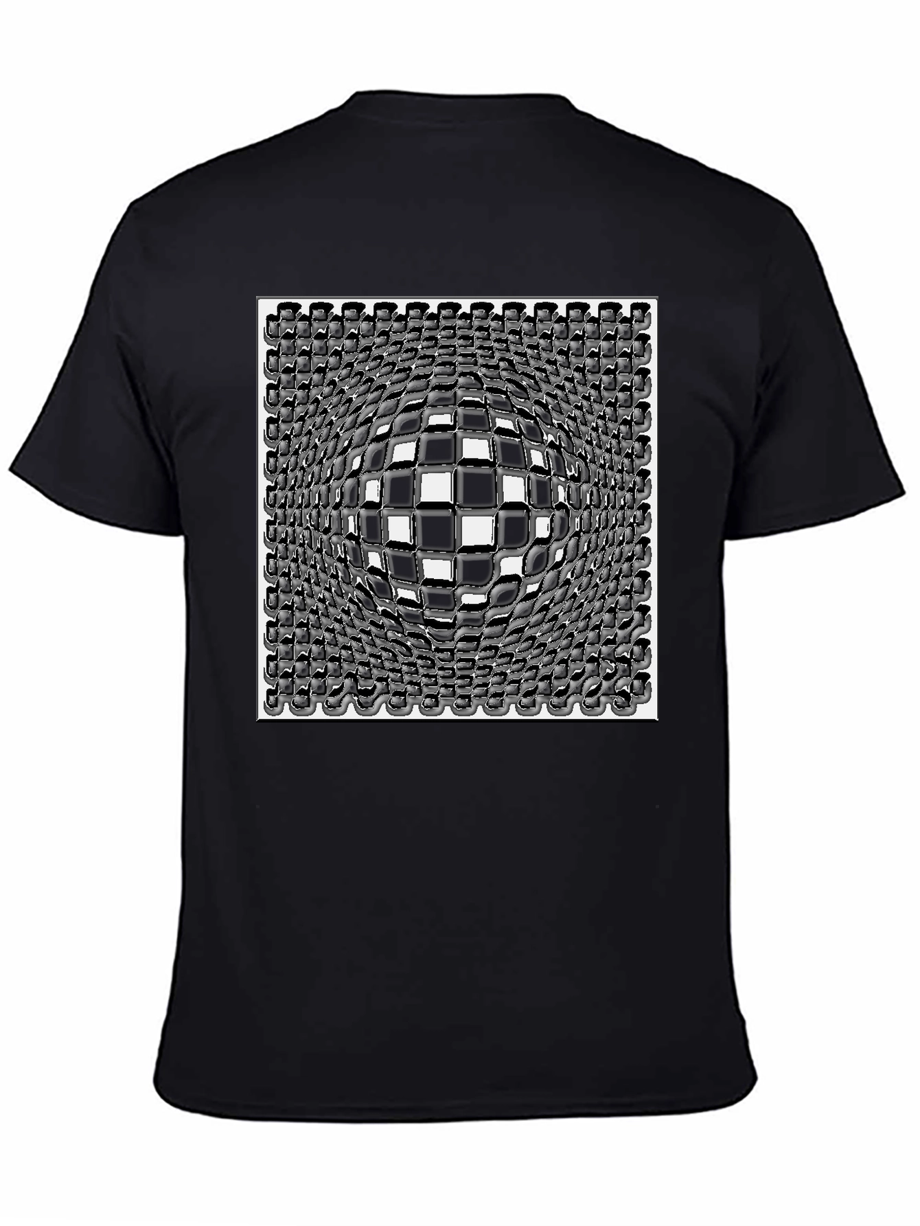 Optical Illusion Checkerboard T-Shirt