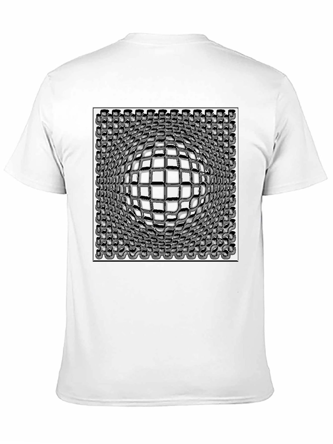 Optical Illusion Checkerboard T-Shirt