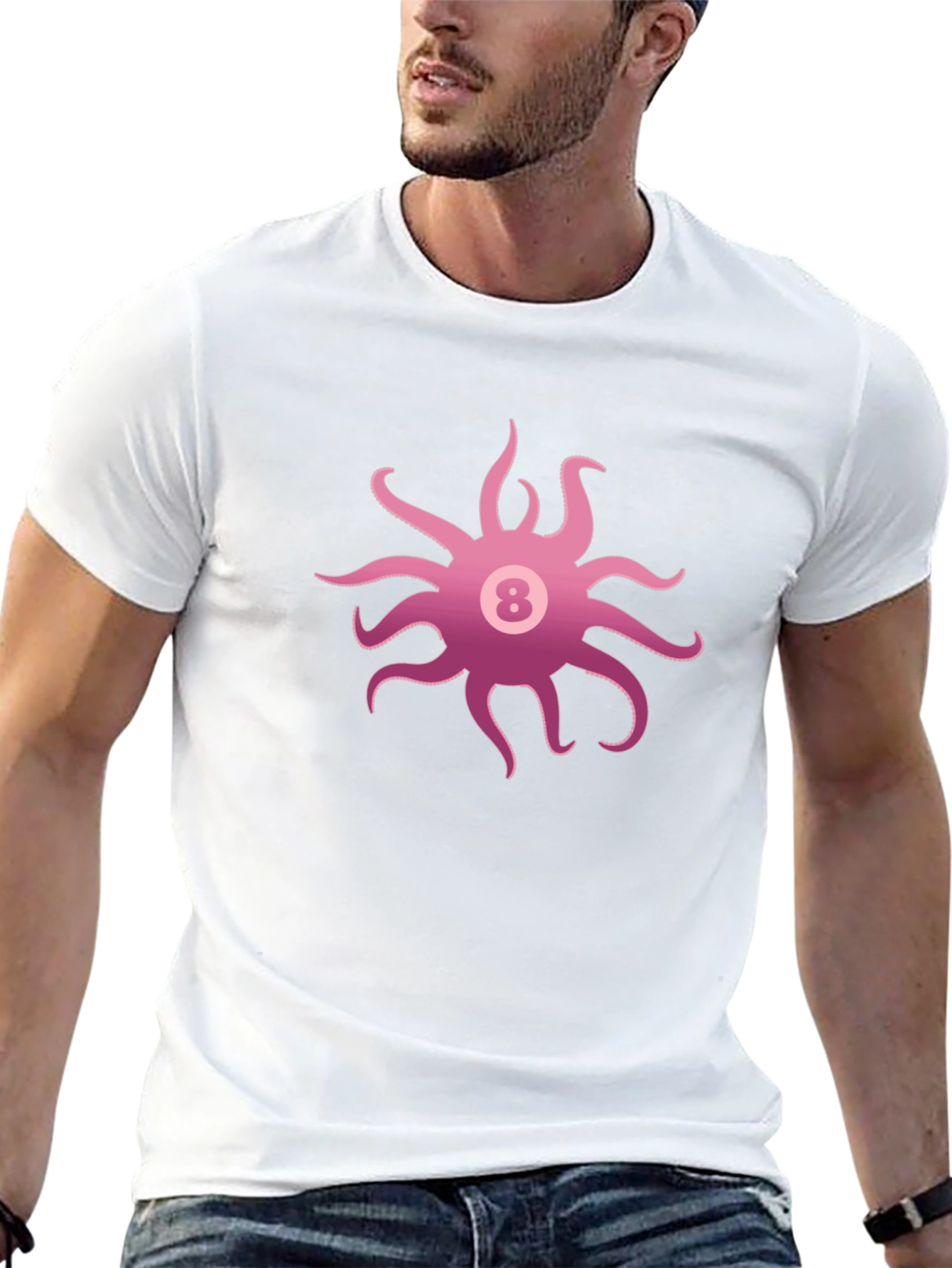 Octopus Eight Ball Graphic Tee