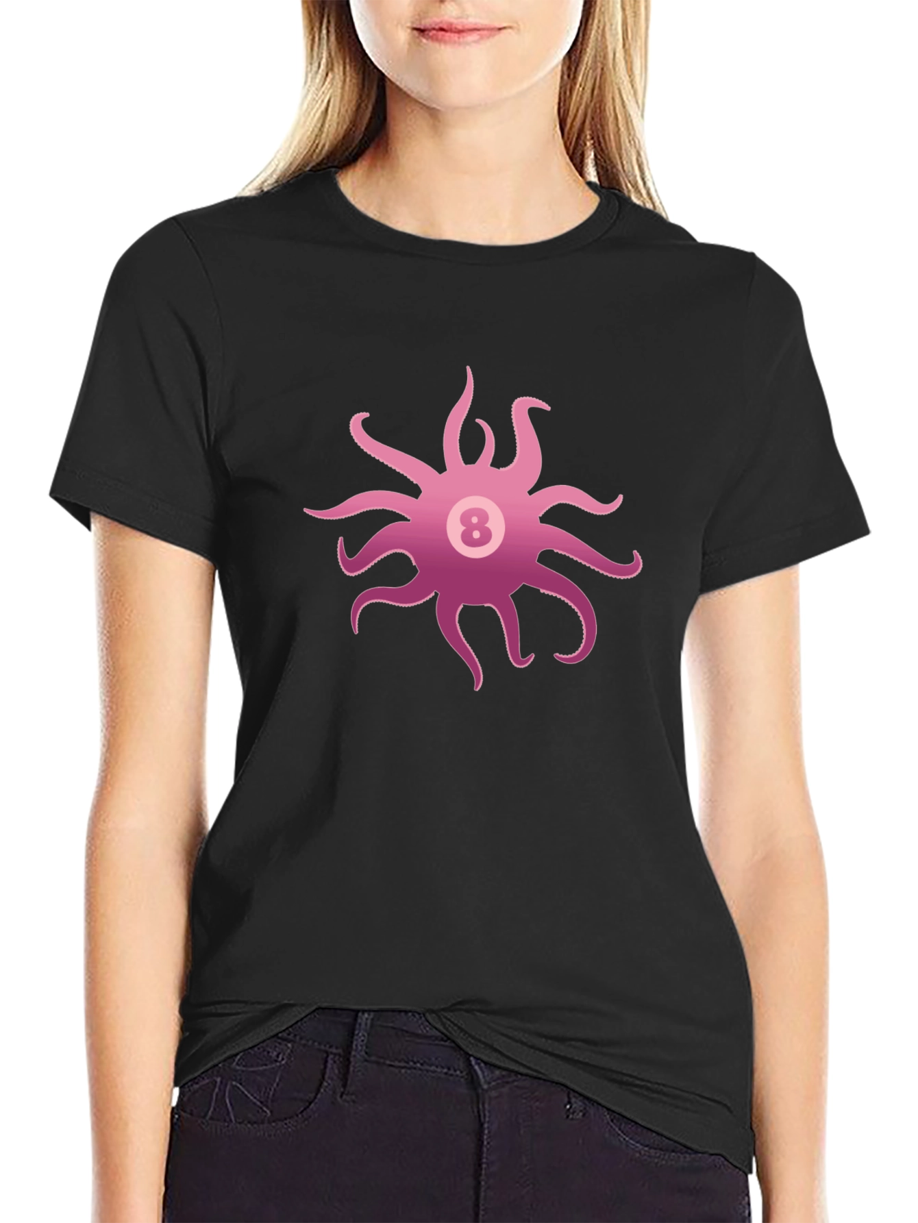 Octopus Eight Ball Graphic Tee