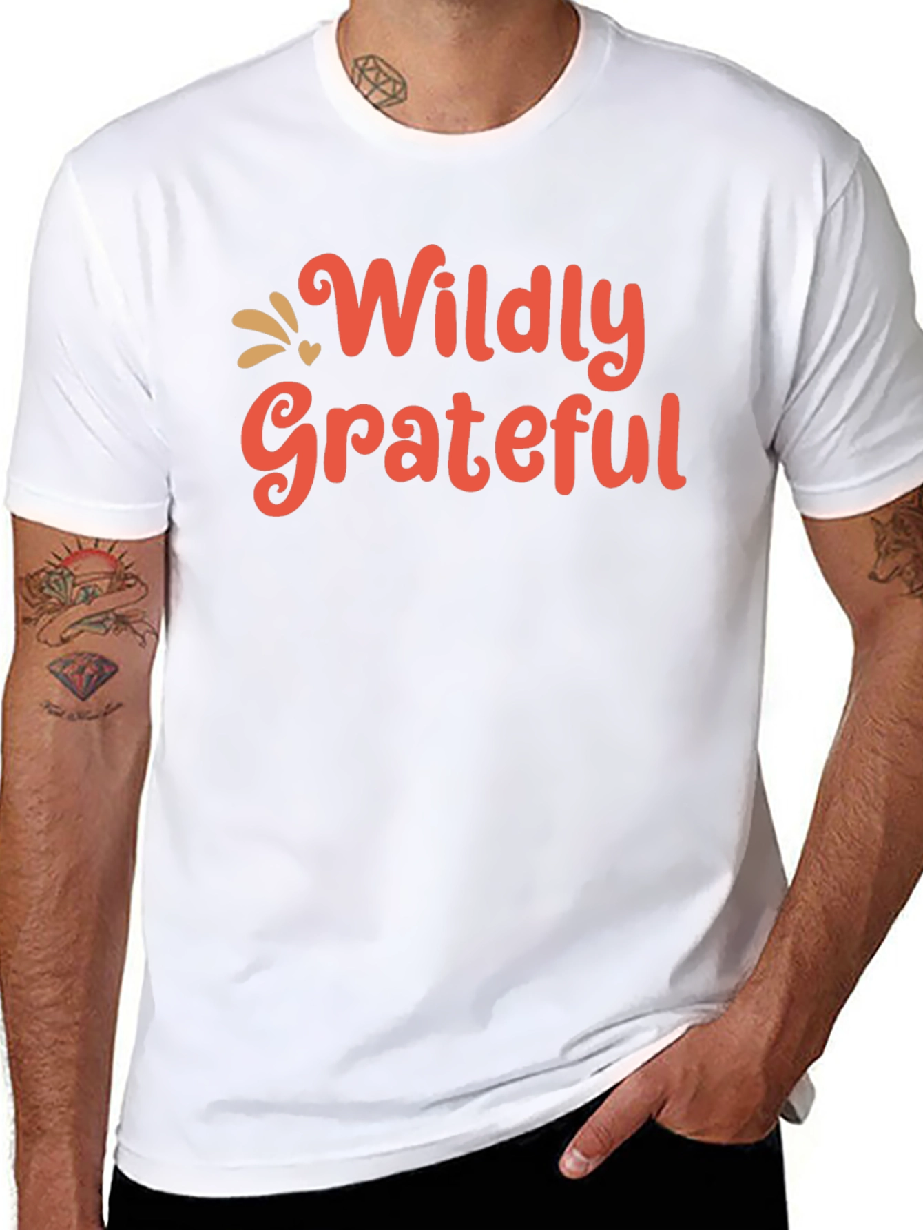 Wildly Grateful Graphic Tee - Black