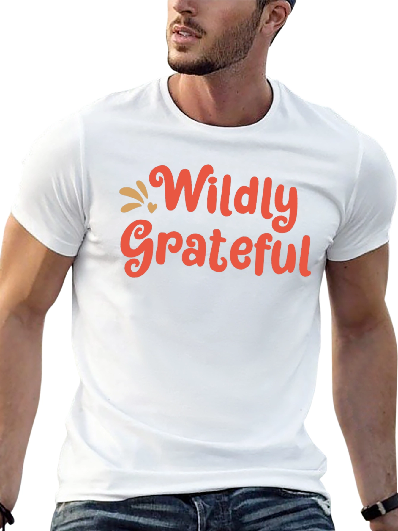 Wildly Grateful Graphic Tee - Black
