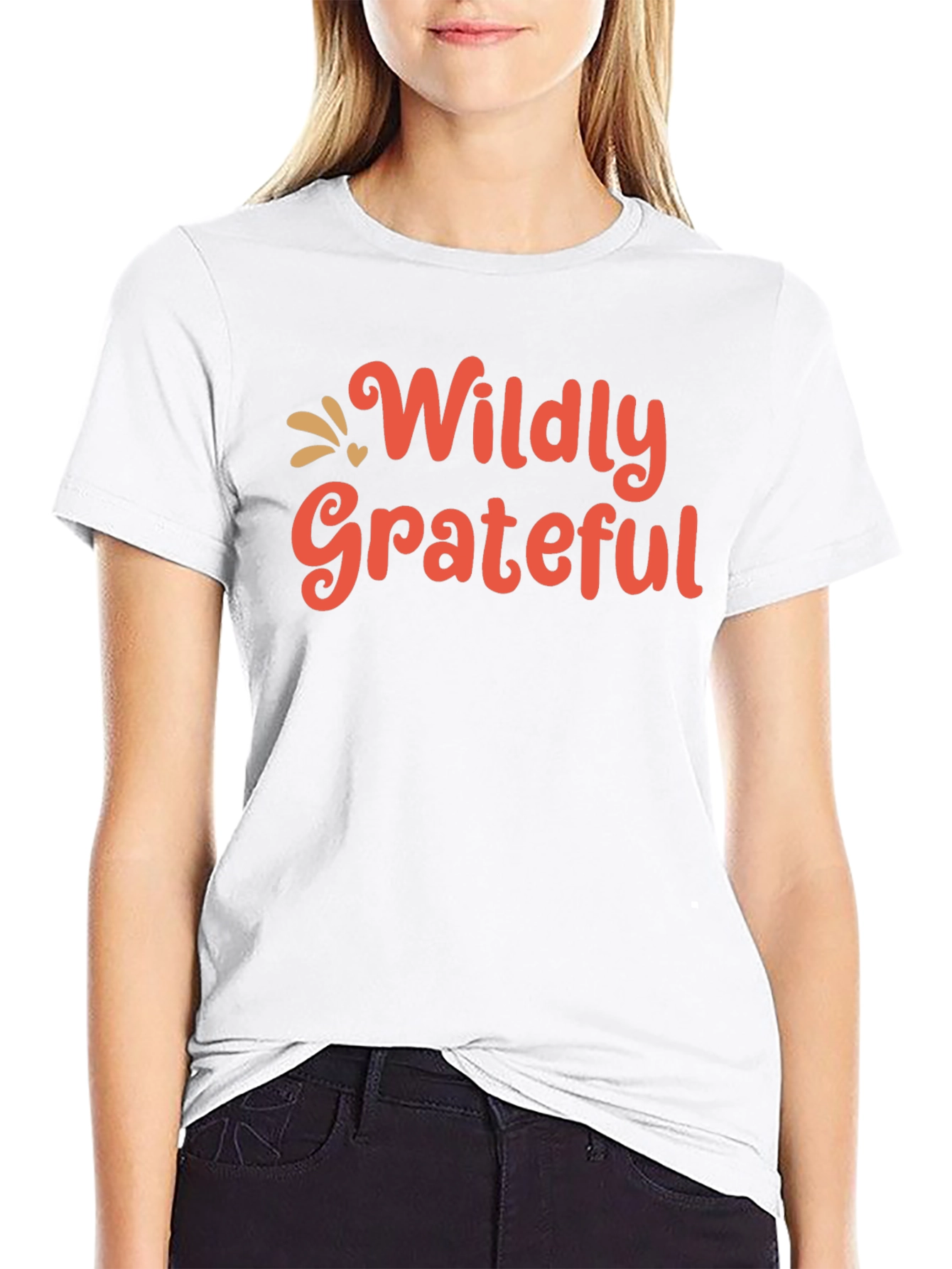 Wildly Grateful Graphic Tee - Black