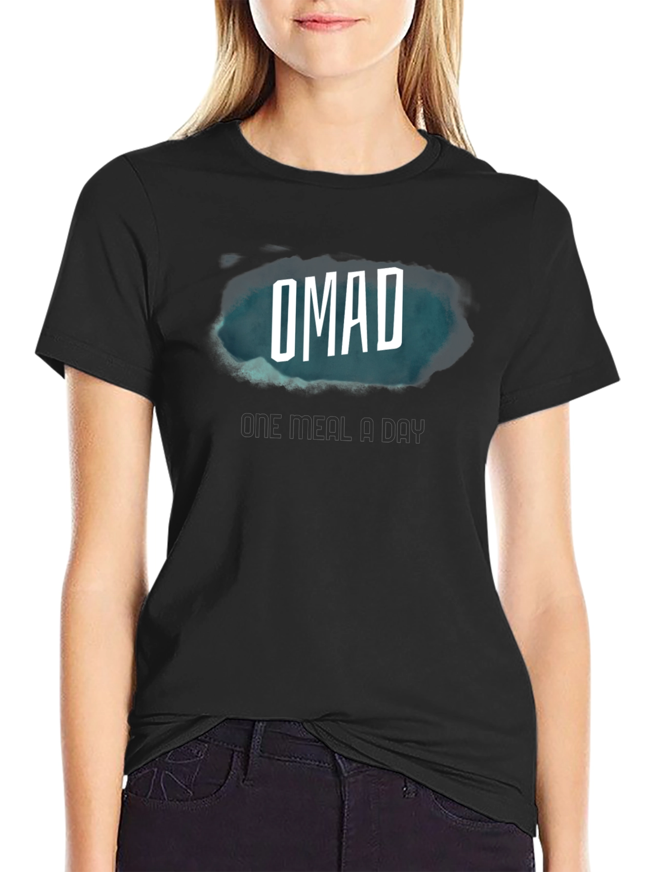 OMAD One Meal A Day Black T-Shirt
