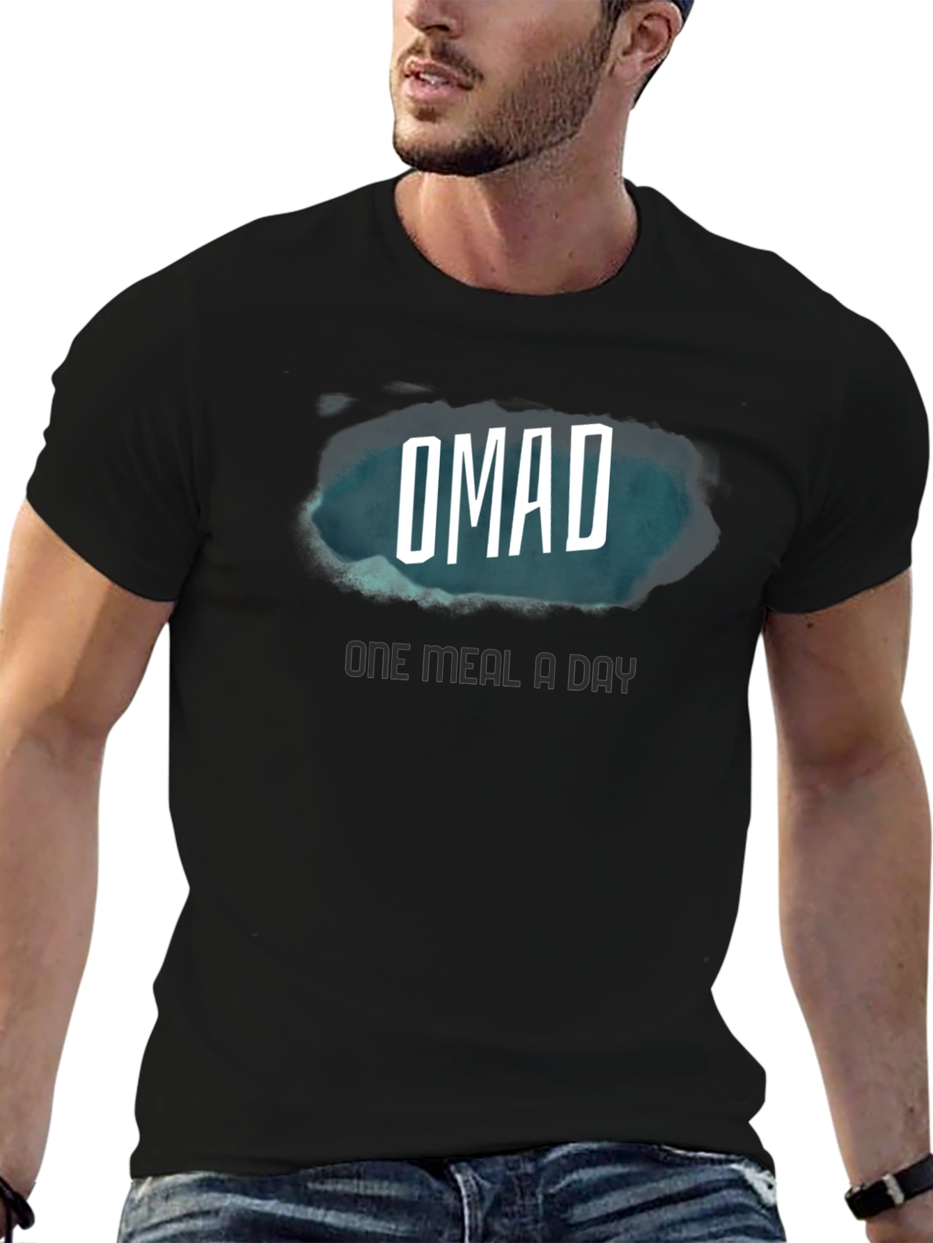 OMAD One Meal A Day Black T-Shirt