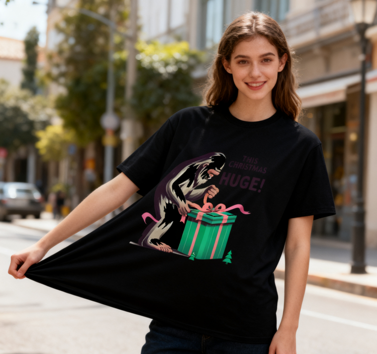 Festive "This Christmas Is Gonna Be HUGE!" T-Shirt - 100% Cotton | Bold Statement Holiday Tee | Fun Christmas Party Wear