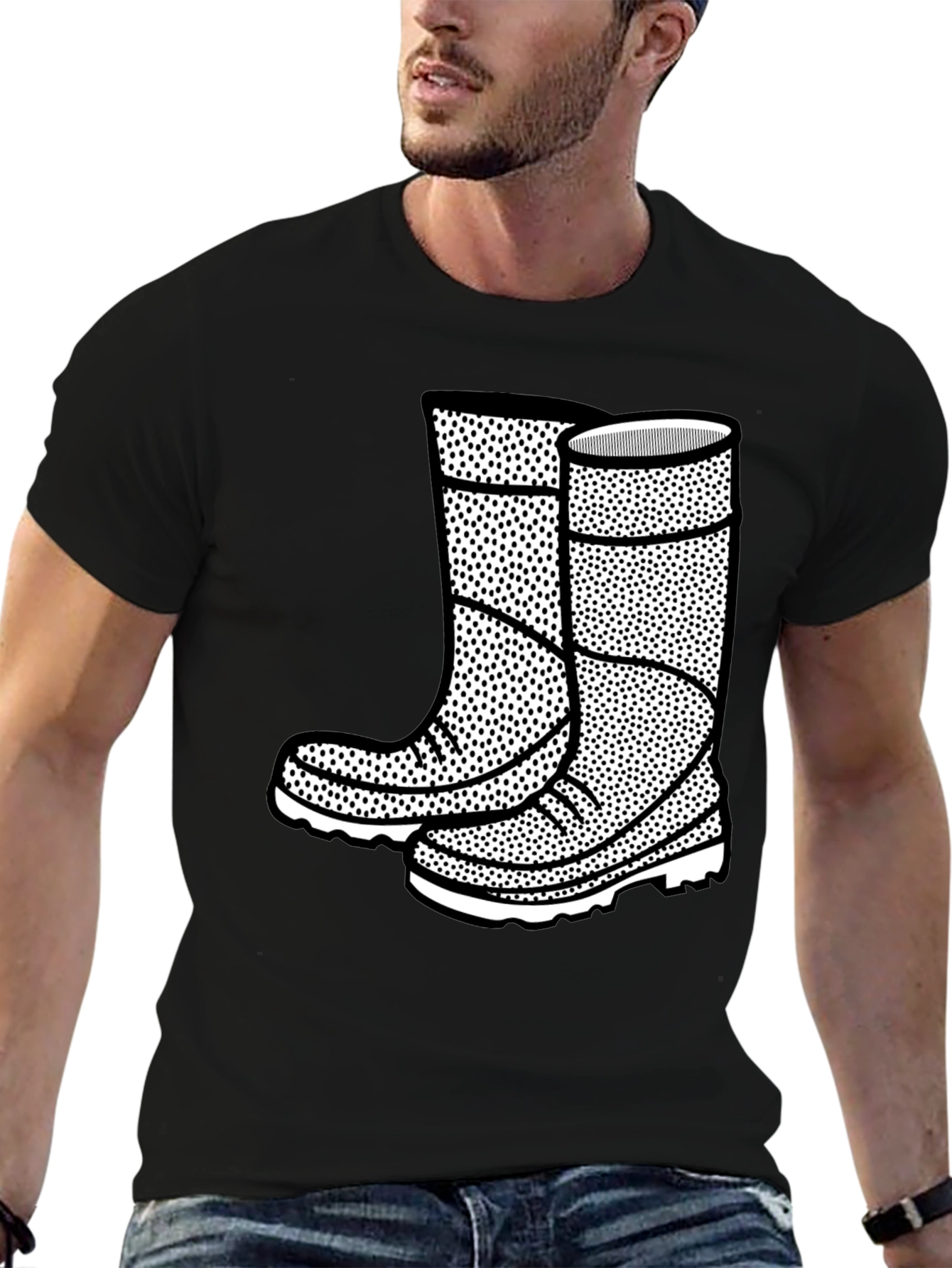 Graphic Tee: Rain Boots Design