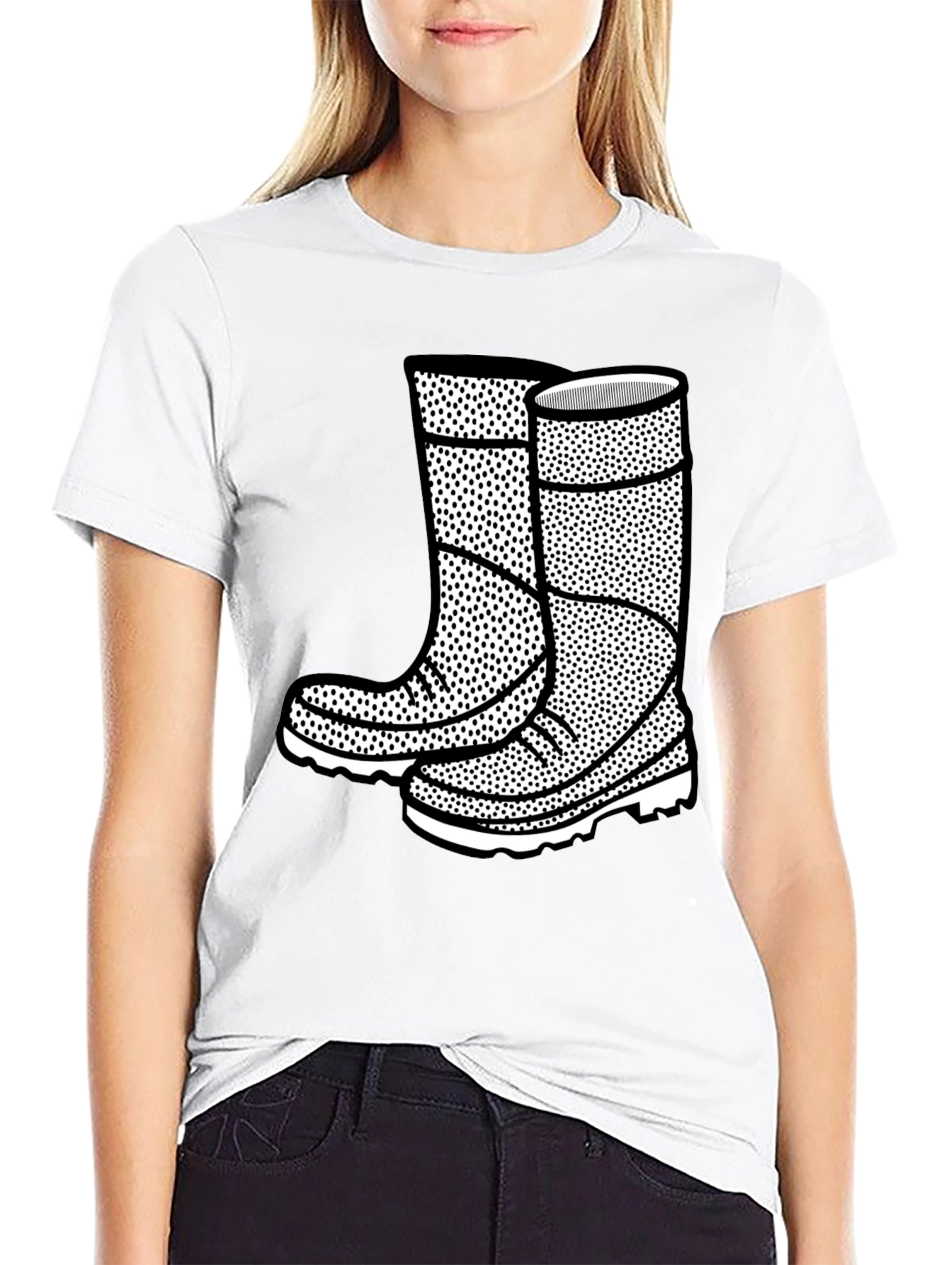 Graphic Tee: Rain Boots Design