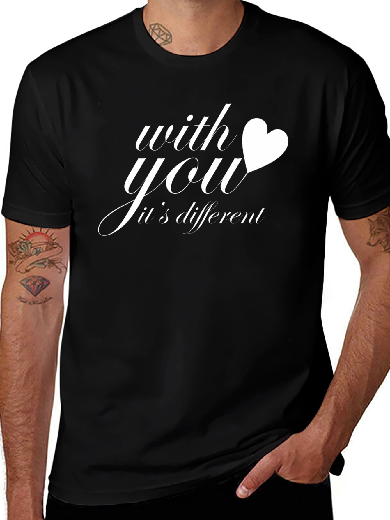 With You Its Different Graphic Tee
