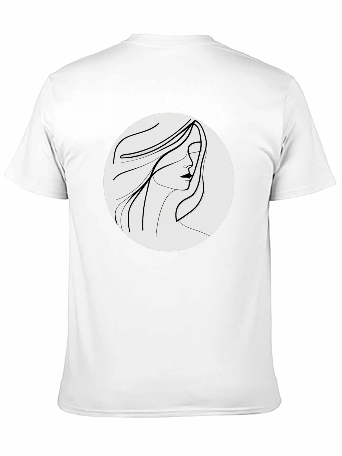 Minimalist Woman Line Art Graphic Tee