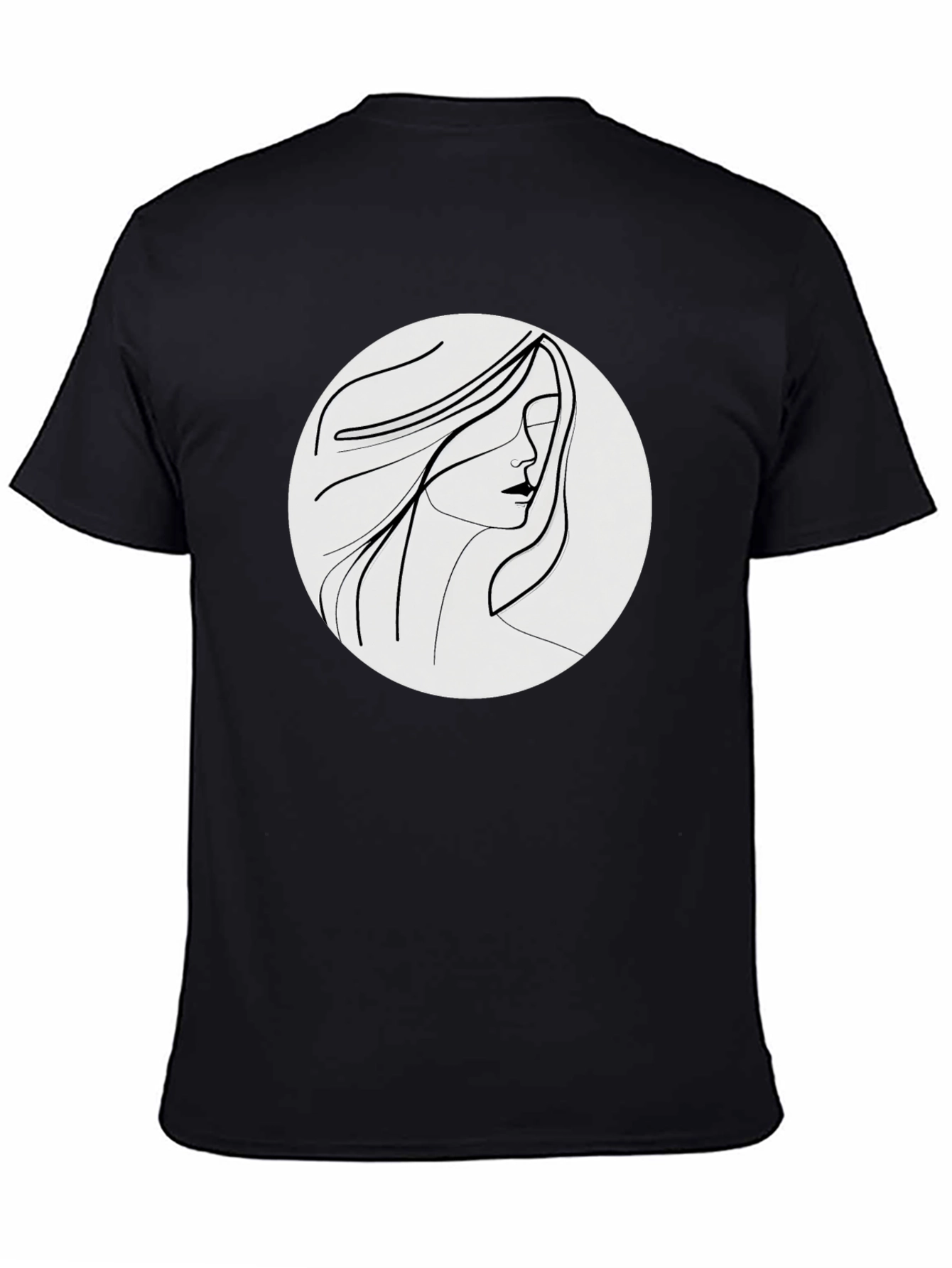 Minimalist Woman Line Art Graphic Tee