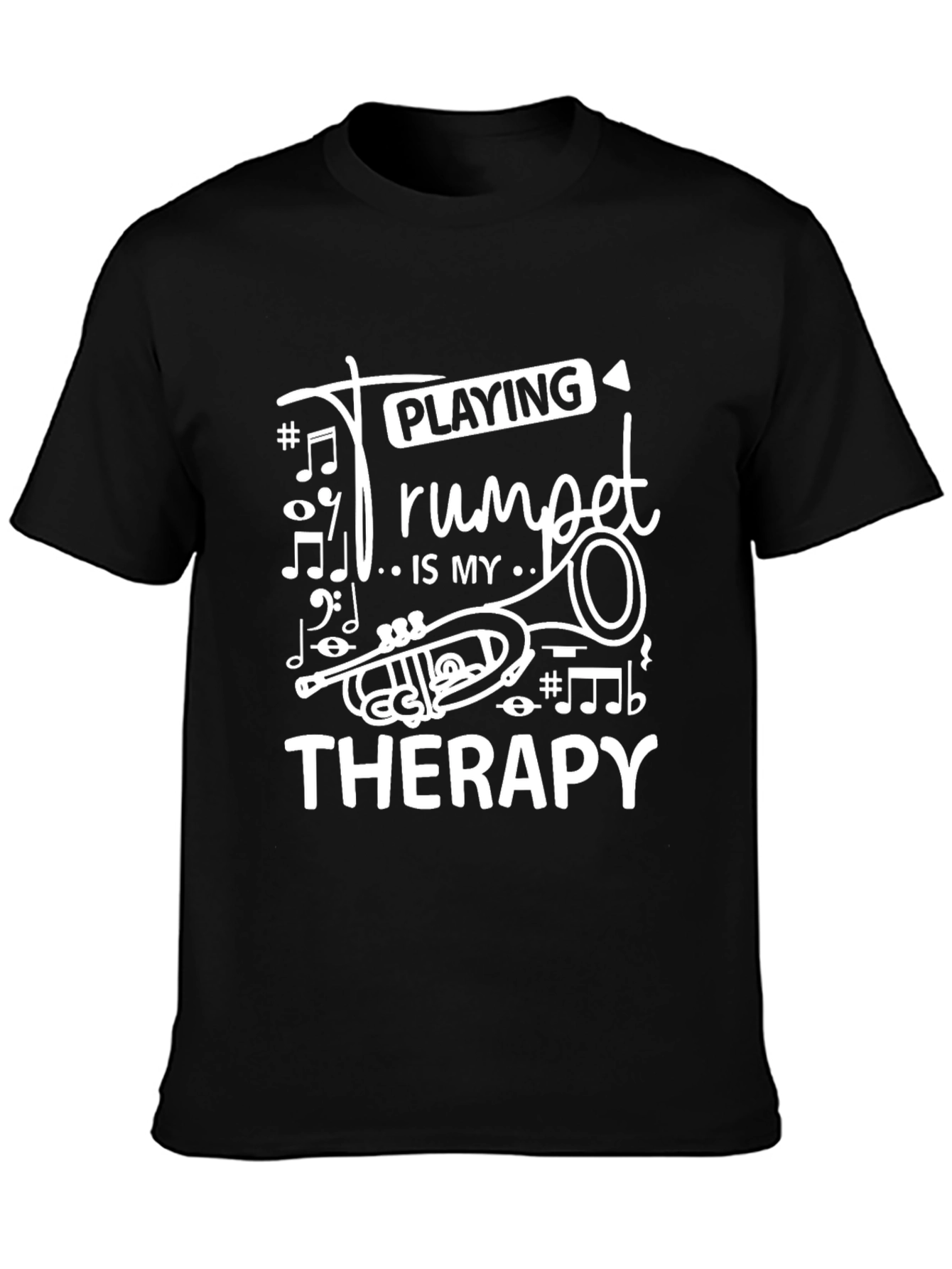 Trumpet Therapy Tee - Musician Gift