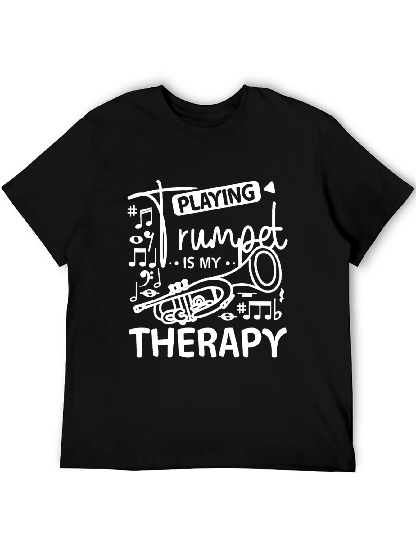 Trumpet Therapy Tee - Musician Gift