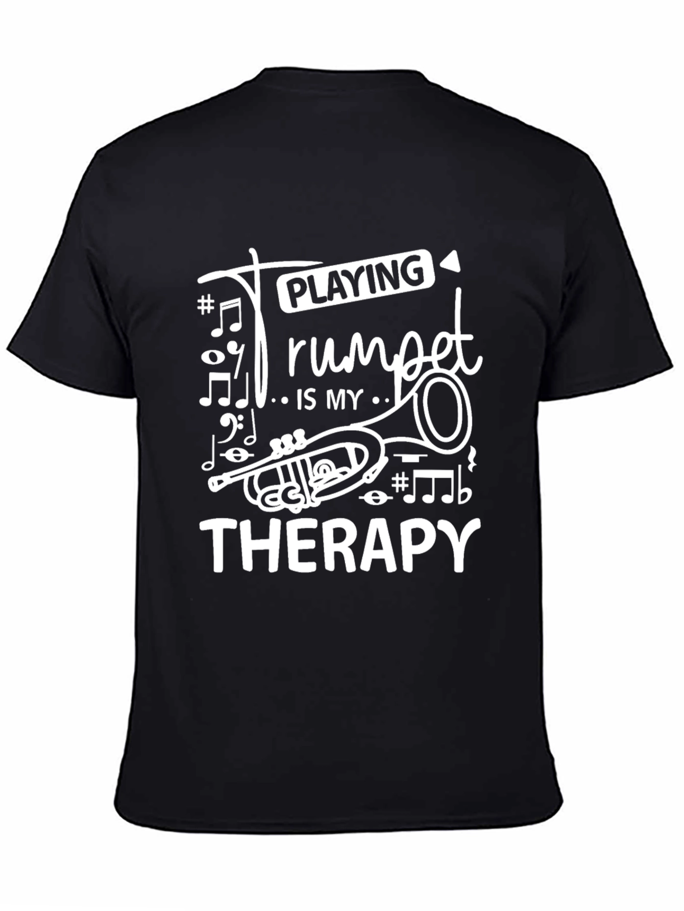 Trumpet Therapy Tee - Musician Gift