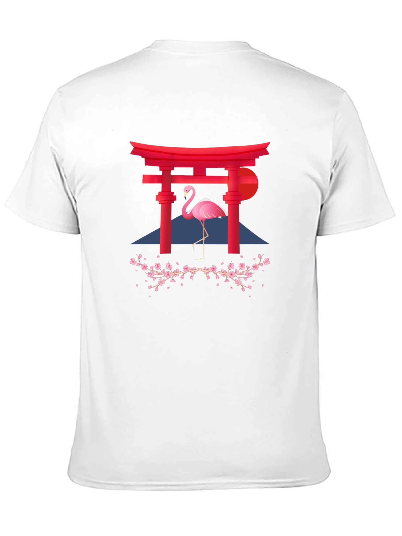 Flamingo Torii Gate Graphic T-Shirt