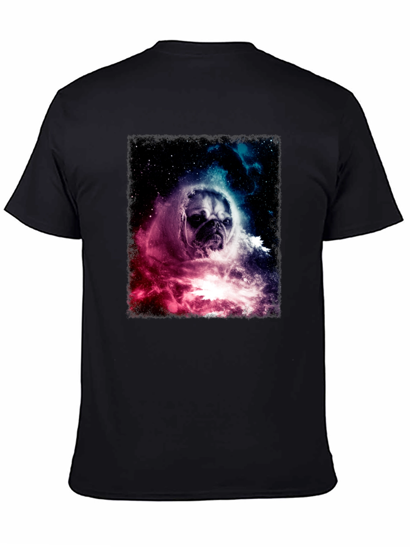 Space Pug Graphic T-Shirt - Galaxy Dog Tee