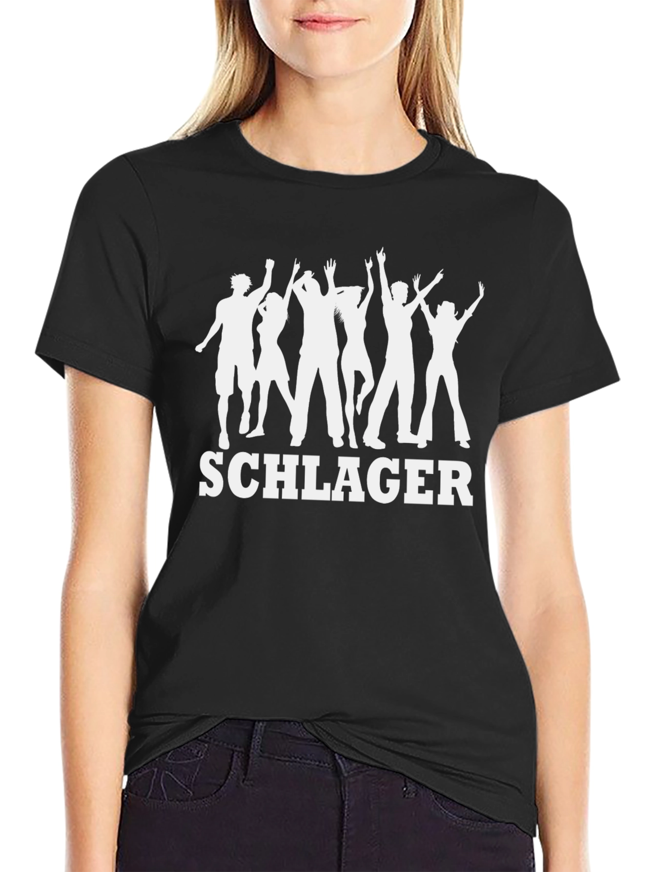 Schlager Party Black T-Shirt