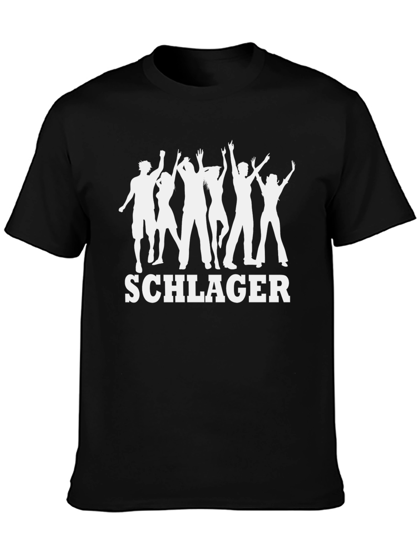 Schlager Party Black T-Shirt