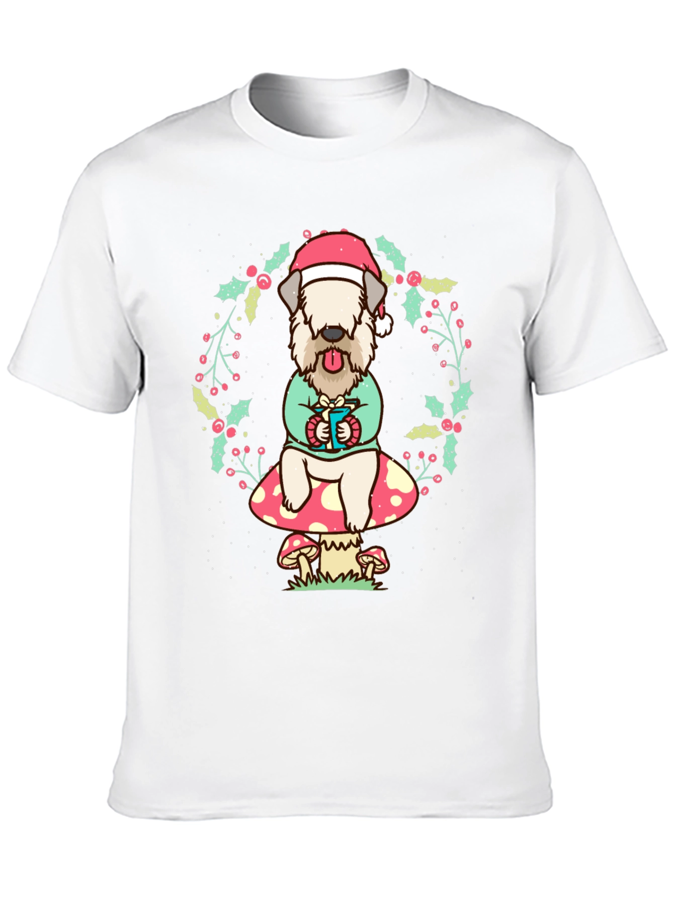 Wheaten Terrier Christmas T-Shirt