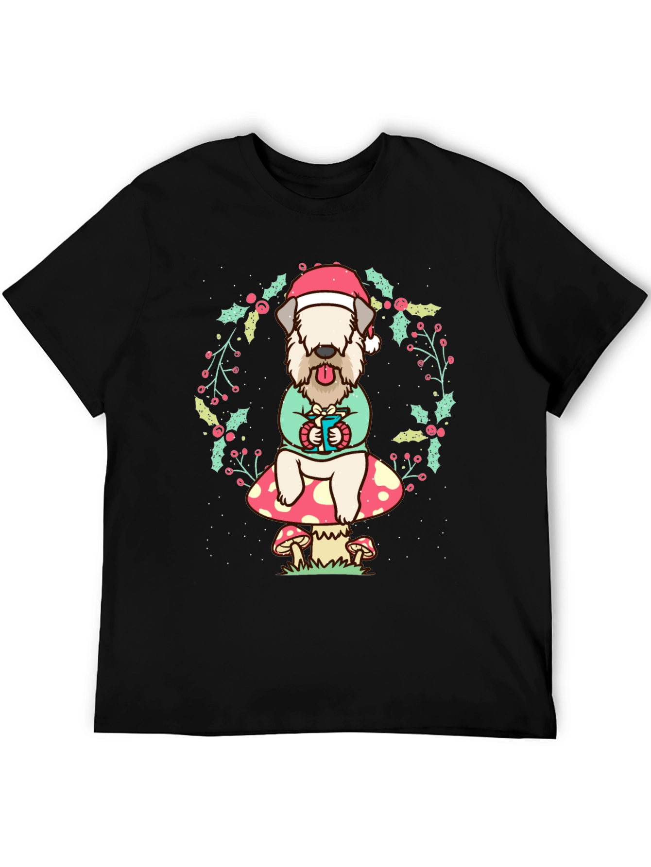 Wheaten Terrier Christmas T-Shirt