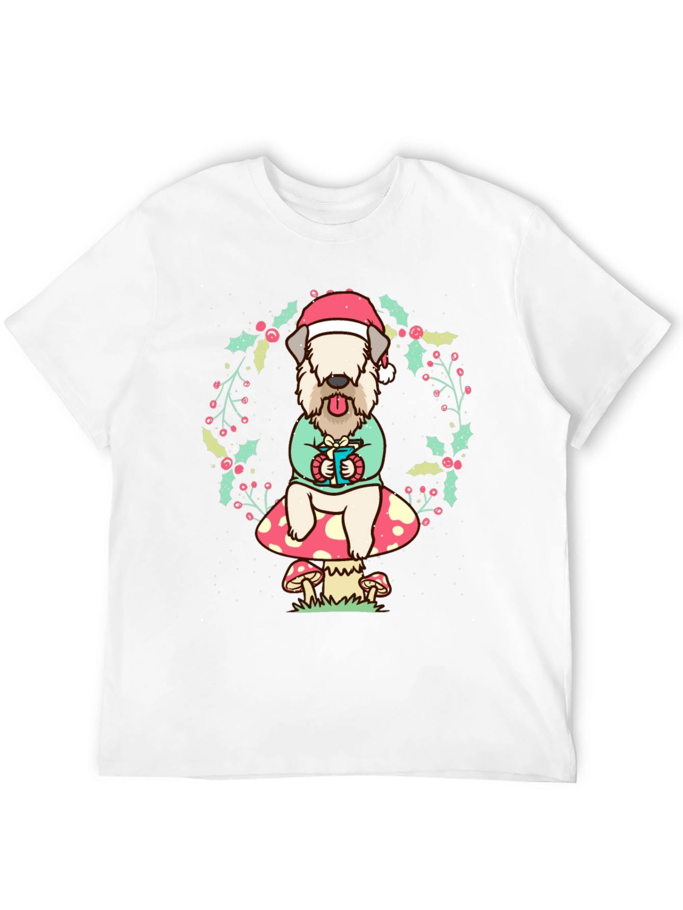 Wheaten Terrier Christmas T-Shirt