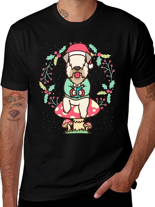 Wheaten Terrier Christmas T-Shirt
