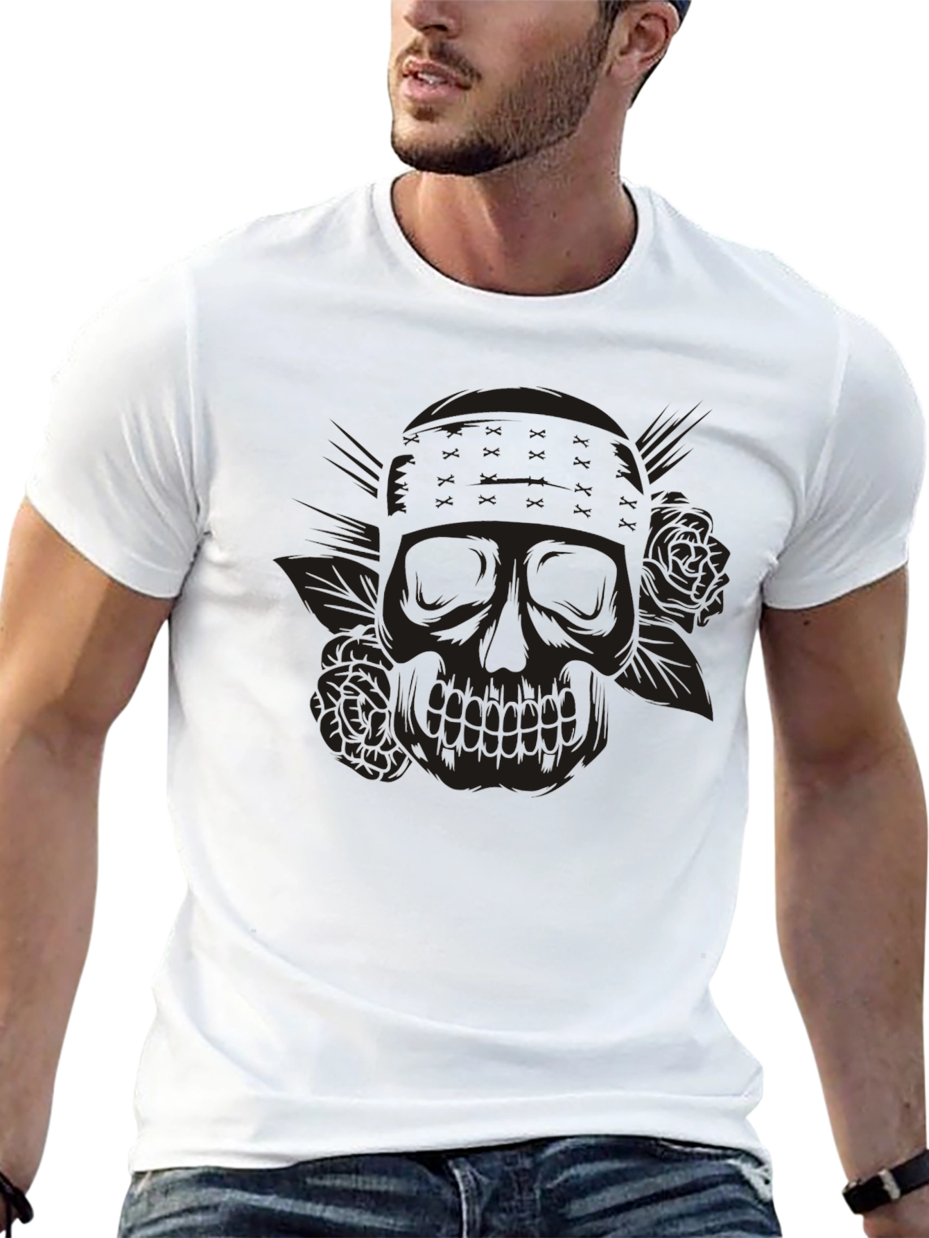 Skull & Roses Graphic Tee