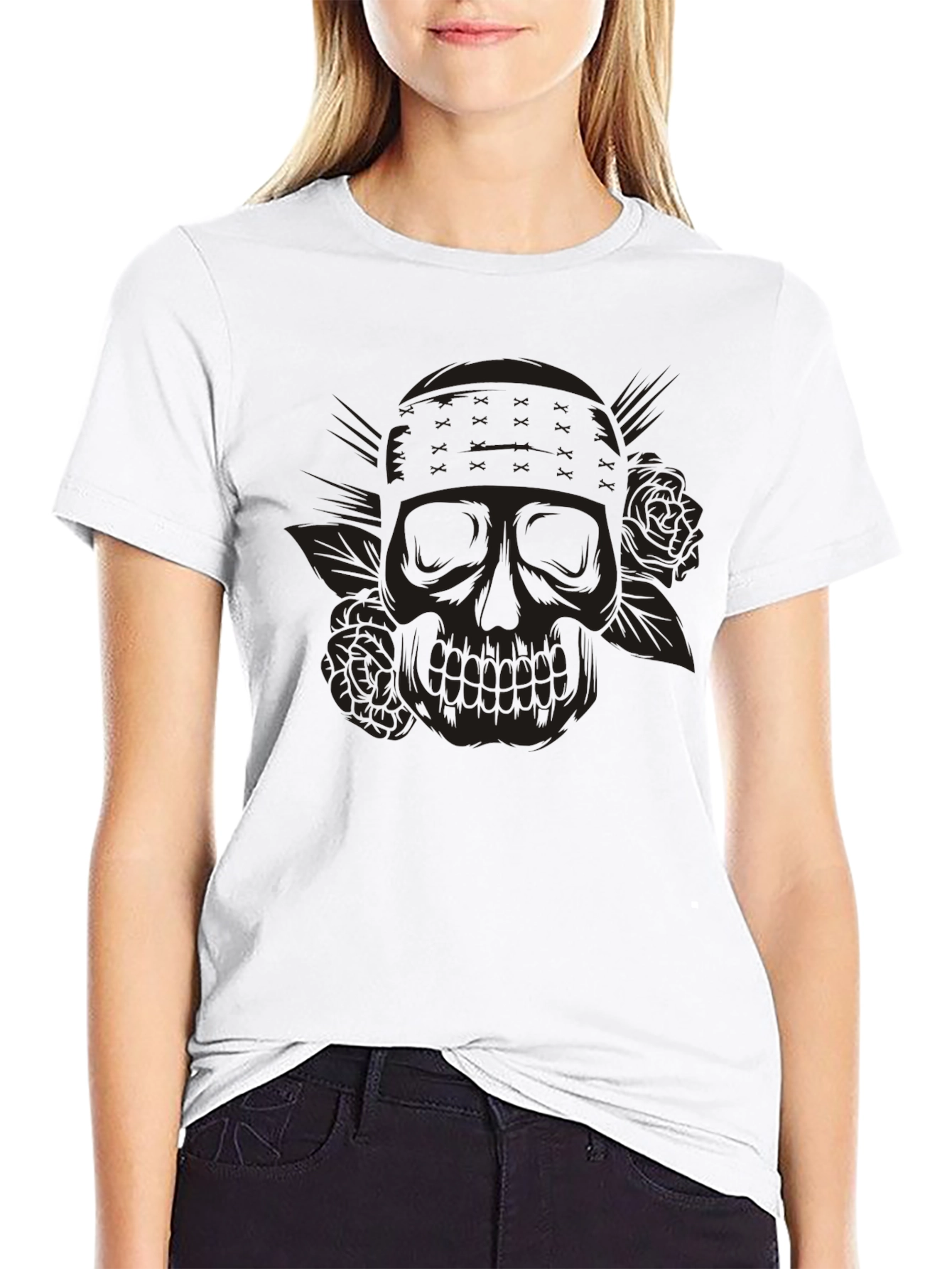 Skull & Roses Graphic Tee