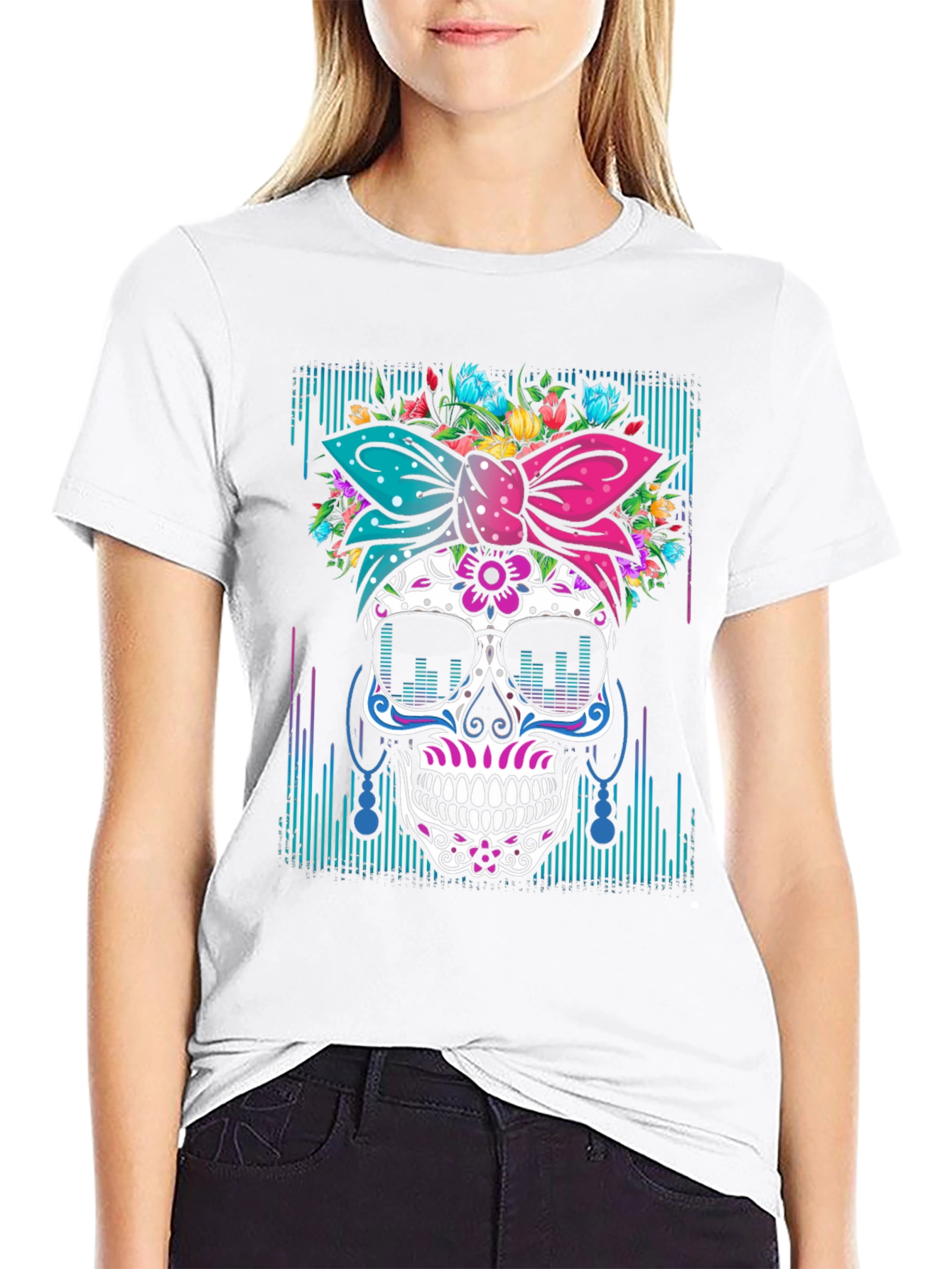 Sugar Skull Graphic T-Shirt