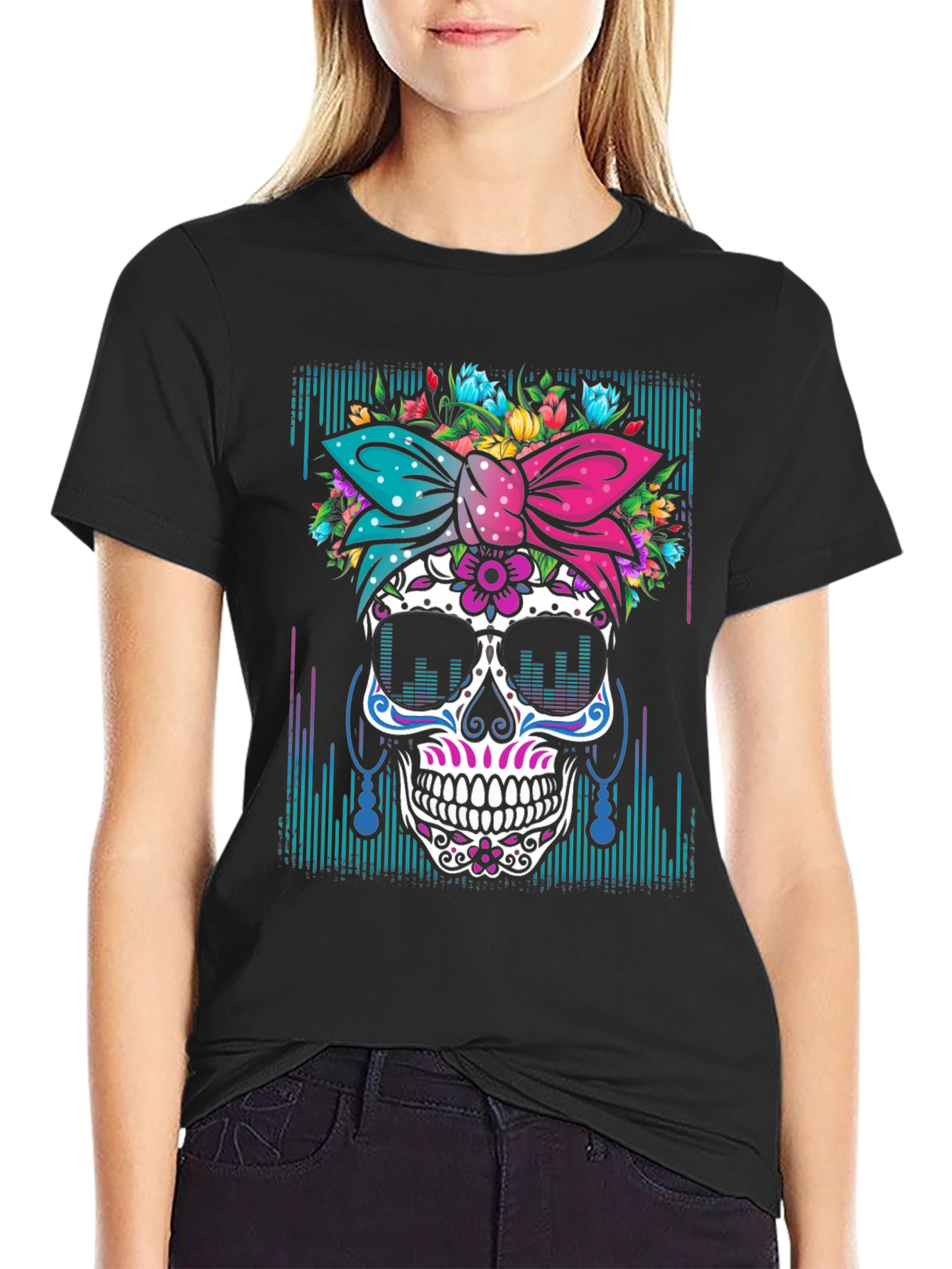 Sugar Skull Graphic T-Shirt