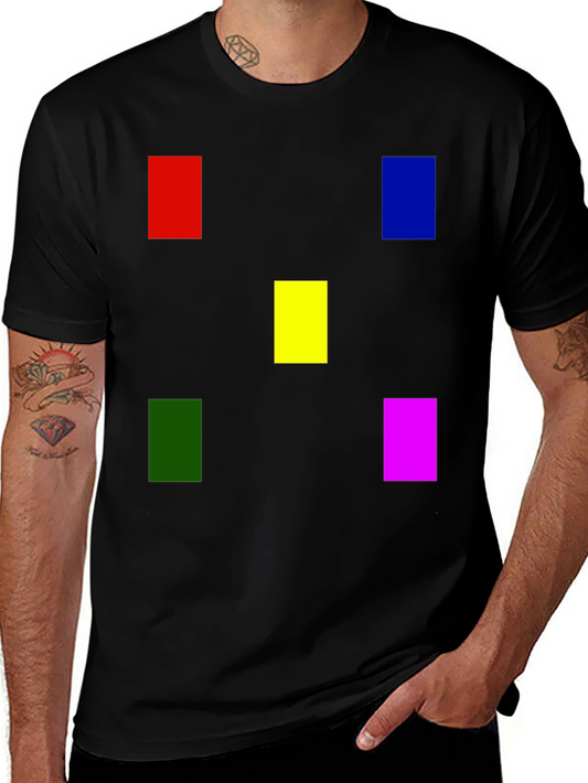 Modern Color Block T-Shirt - Bold Graphic Tee
