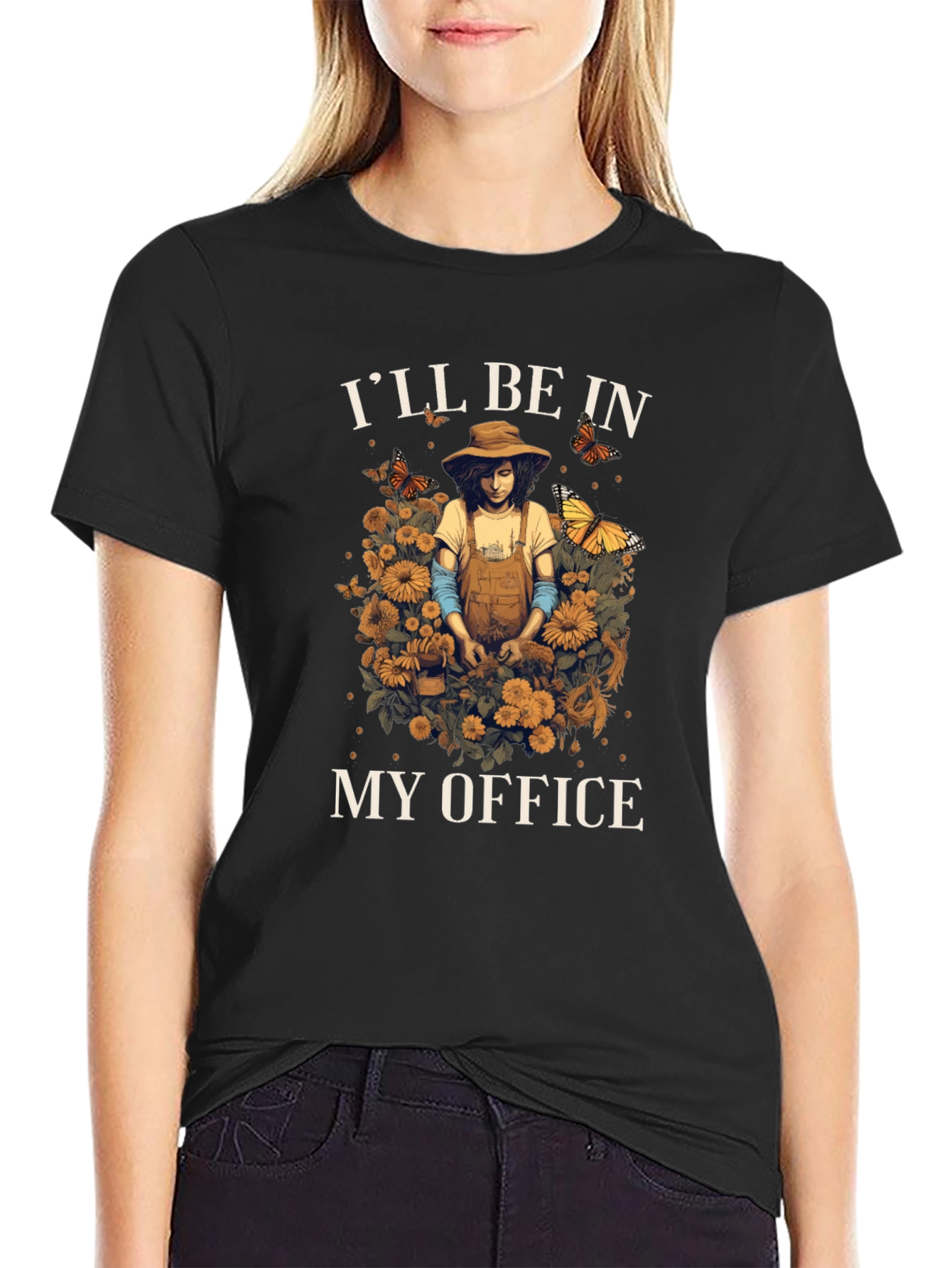 Gardeners Office T-Shirt - Floral Gardening Tee