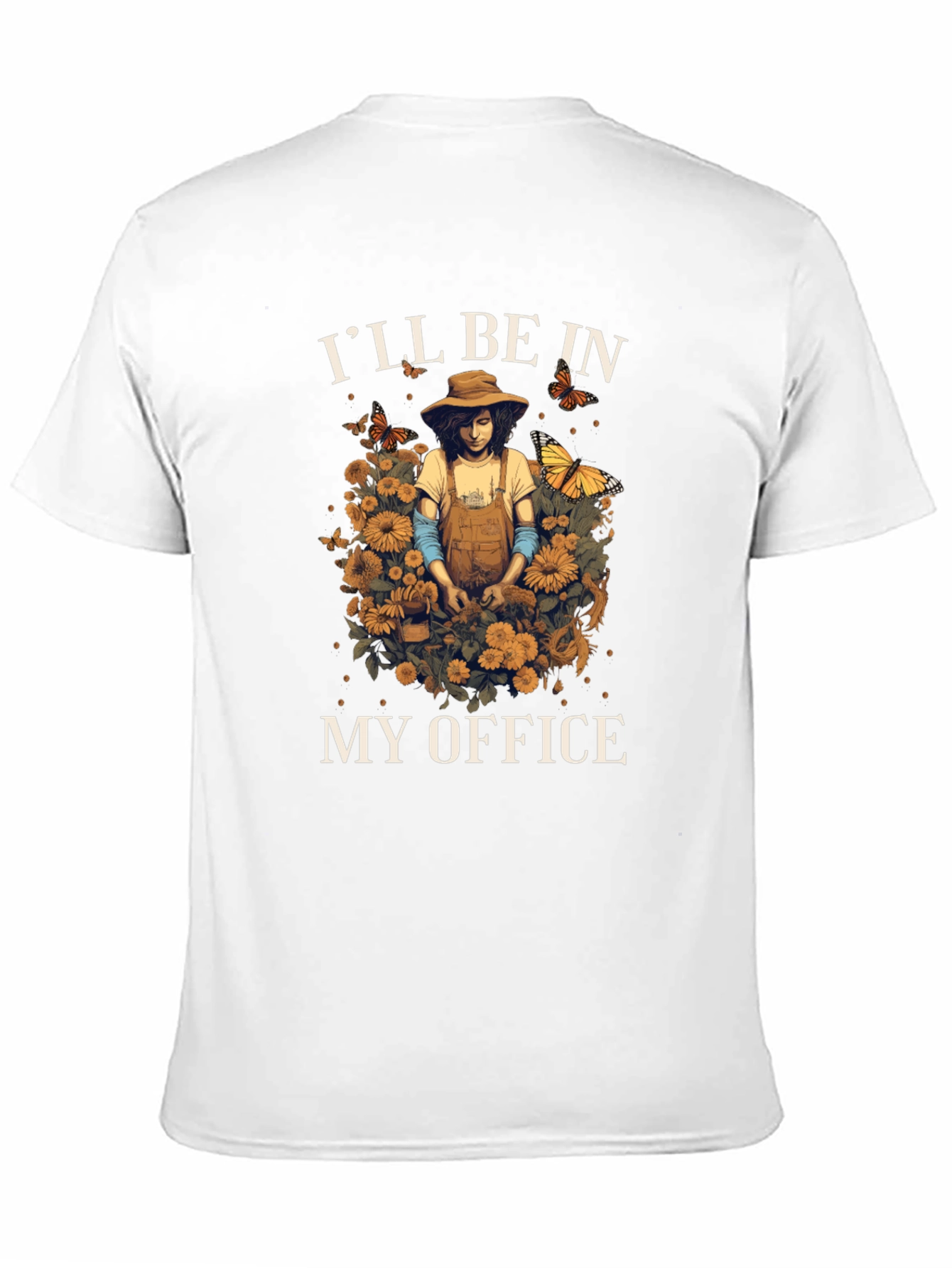 Gardeners Office T-Shirt - Floral Gardening Tee