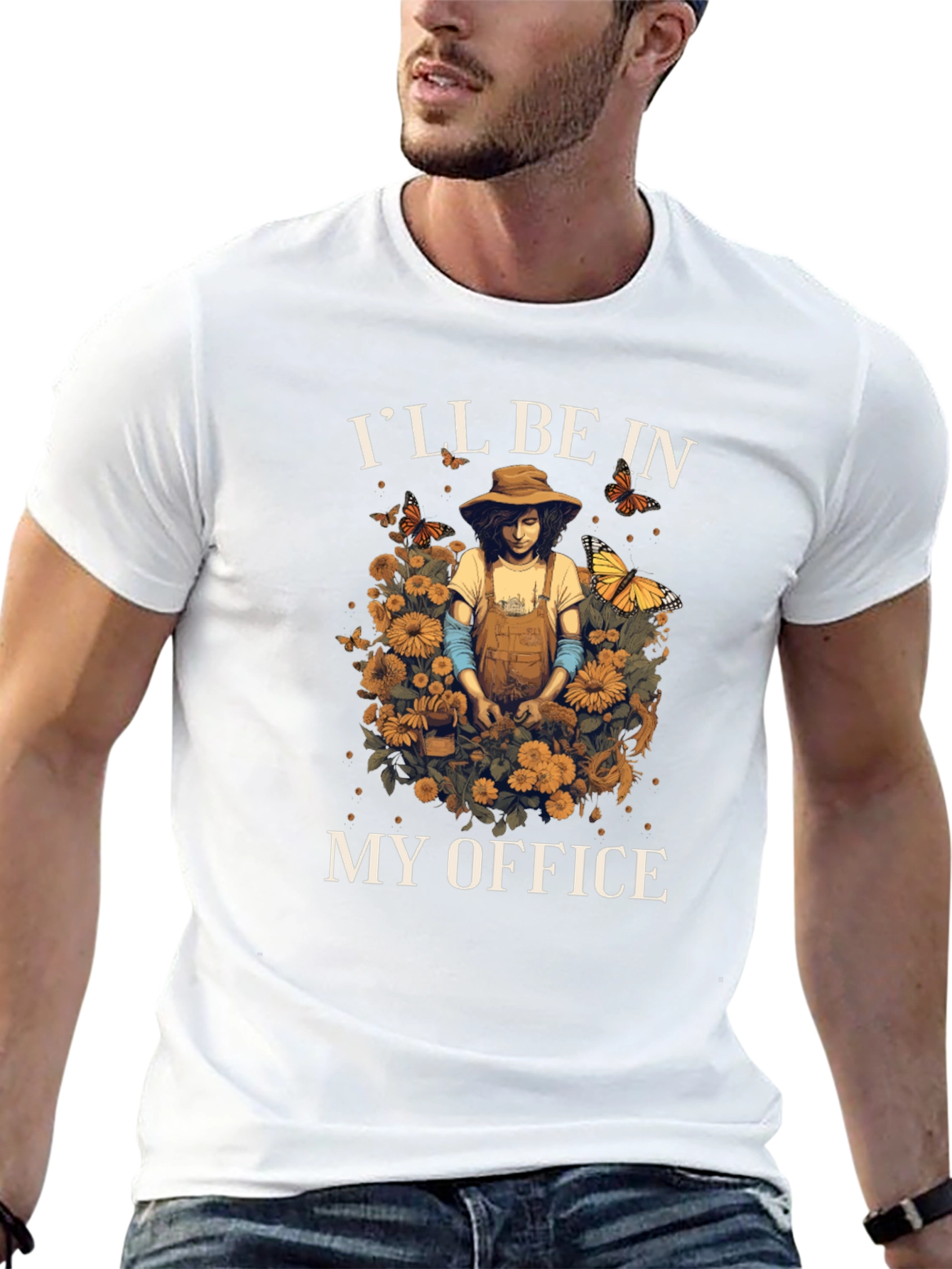 Gardeners Office T-Shirt - Floral Gardening Tee