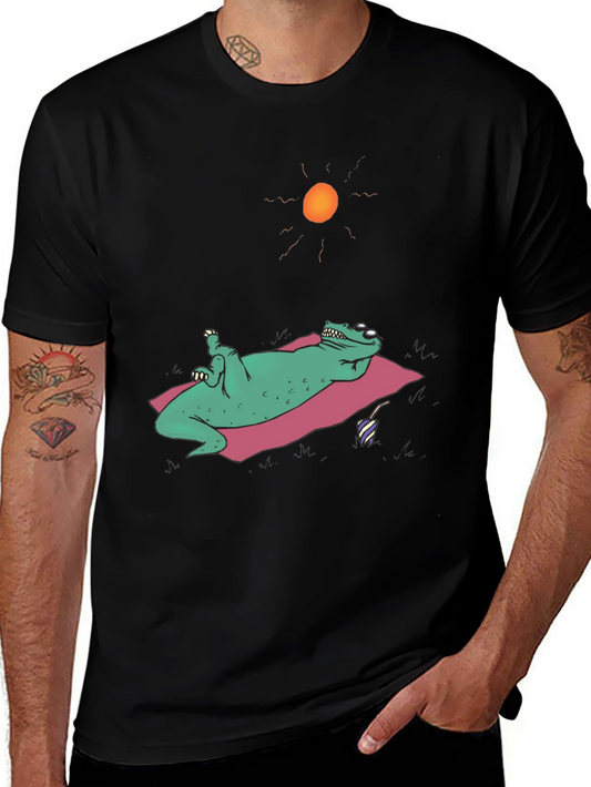 Chill Frog T-Shirt - Relaxed Reptile Summer Fun